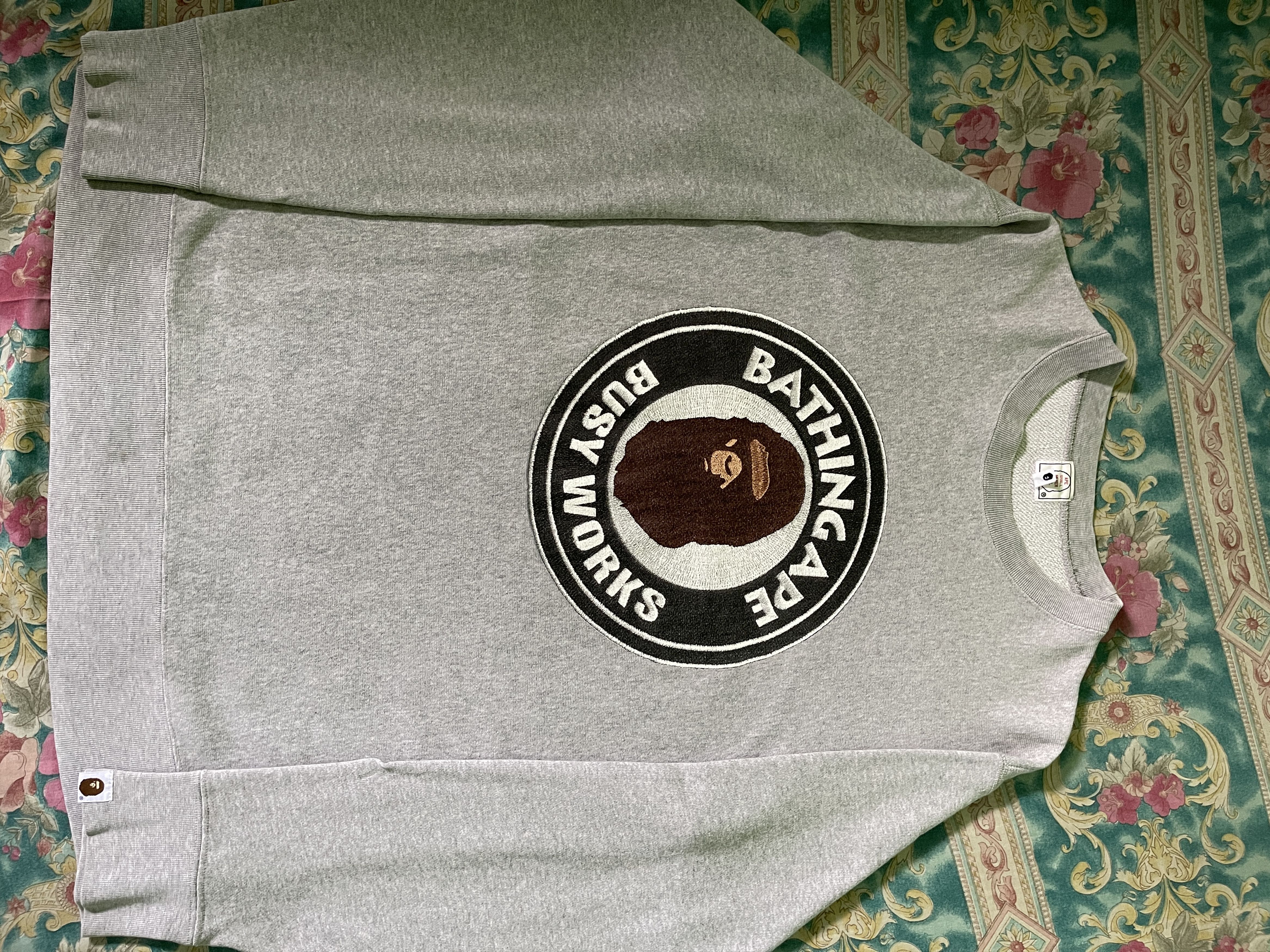 Bape Busy Works Crewneck Size US M / EU 48-50 / 2 - 3 Thumbnail