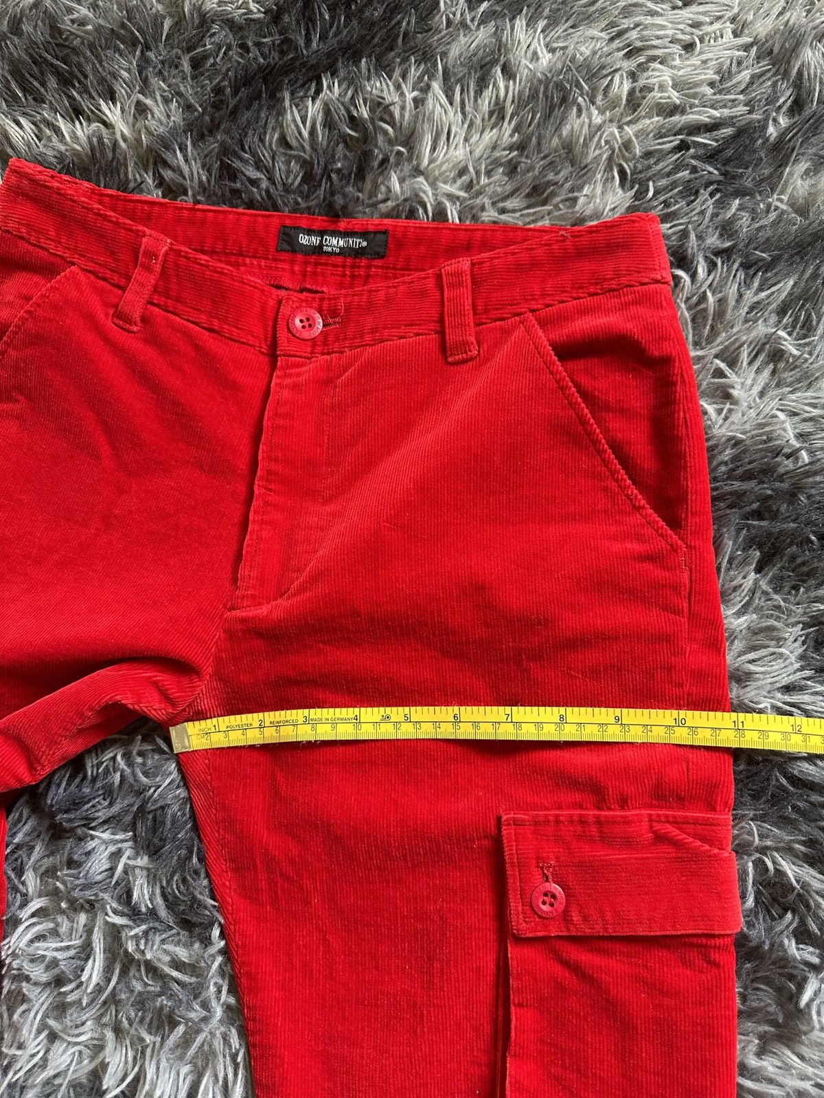 Hysteric Glamour Size 29/30 - 00’s Ozone Community cargo corduroy pants Size US 29 - 15 Thumbnail