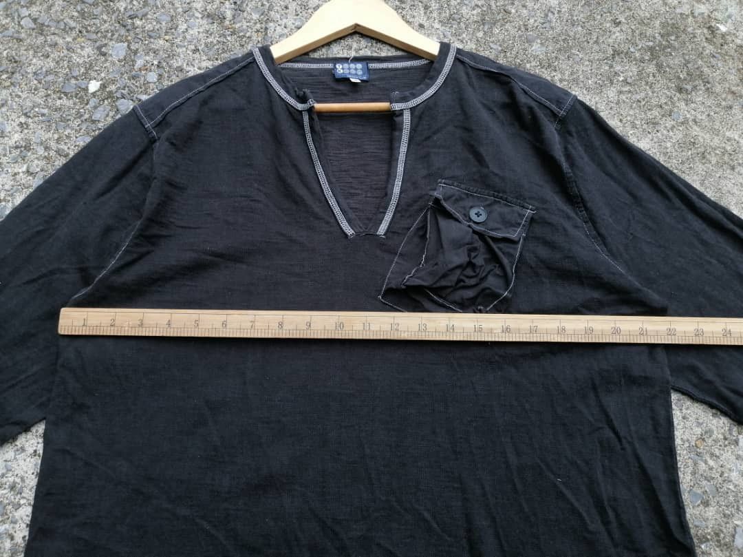 Designer × Japanese Brand × Takeo Kikuchi Takeo Kikuchi Nice Design Longsleeve Pocket Tee Size US M / EU 48-50 / 2 - 2 Thumbnail