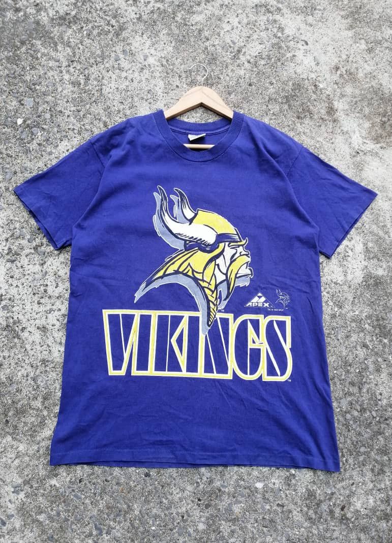 Apex One × NFL × Vintage Vintage 90s Vikings NFL 1993 Tee Size US L / EU 52-54 / 3 - 1 Thumbnail