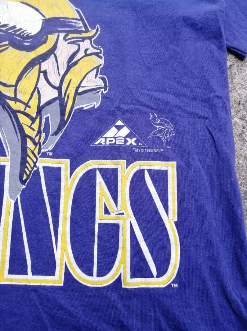 Apex One × NFL × Vintage Vintage 90s Vikings NFL 1993 Tee Size US L / EU 52-54 / 3 - 2 Thumbnail