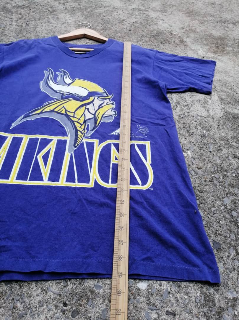 Apex One × NFL × Vintage Vintage 90s Vikings NFL 1993 Tee Size US L / EU 52-54 / 3 - 5 Thumbnail
