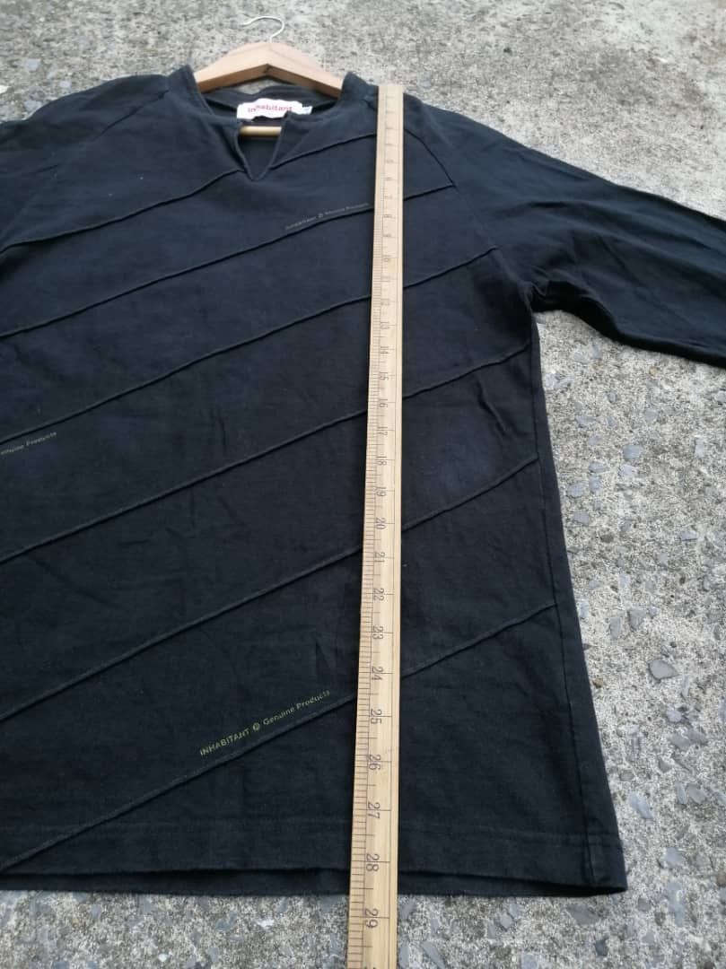 INHABIT × Japanese Brand Inhabitant Nice Design Plain Longsleeve Shirt Size US M / EU 48-50 / 2 - 3 Thumbnail