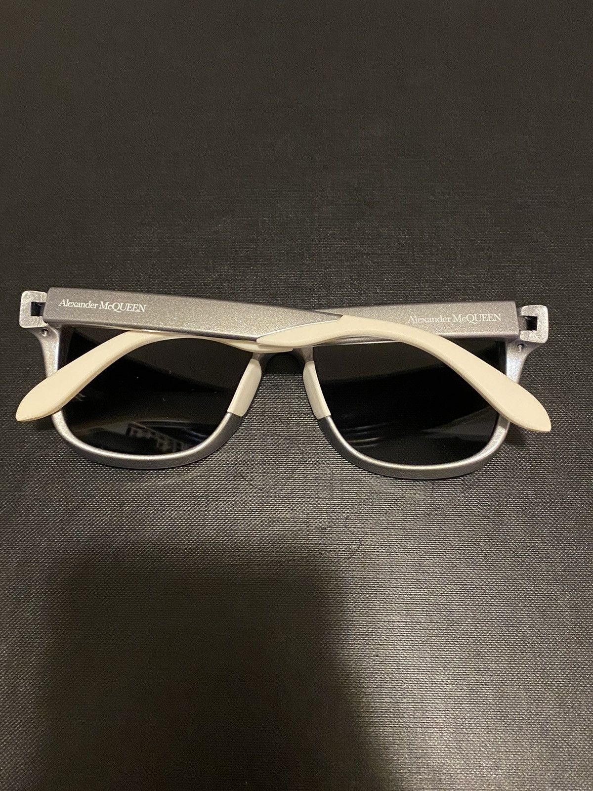 Alexander McQueen Purple Square Sunglasses Size ONE SIZE - 4 Thumbnail