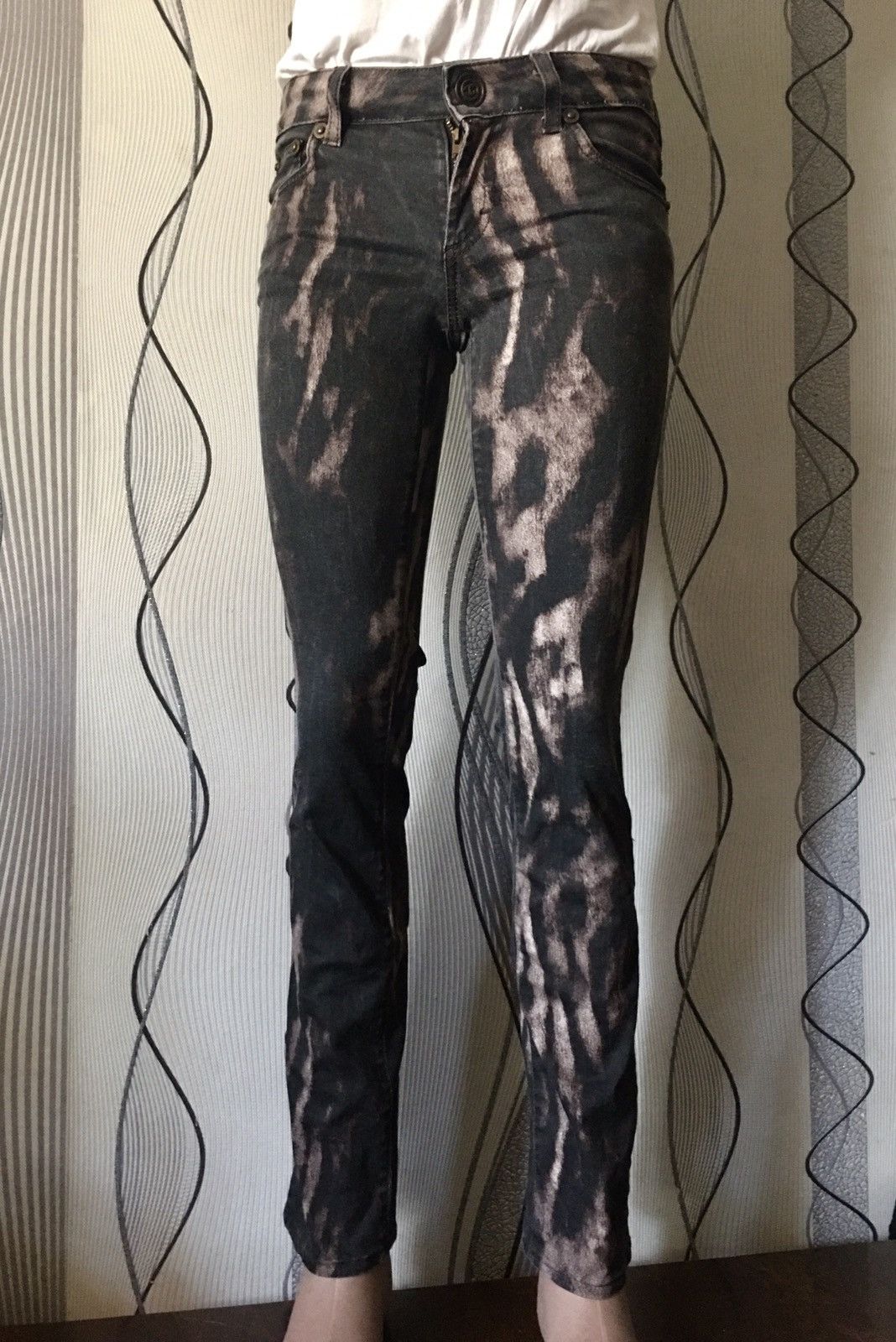 Just Cavalli × Roberto Cavalli Just Cavalli Leopard Design Woman’s Jeans Pants Size EU 38 Size 26" / US 2 / IT 38 - 1 Thumbnail