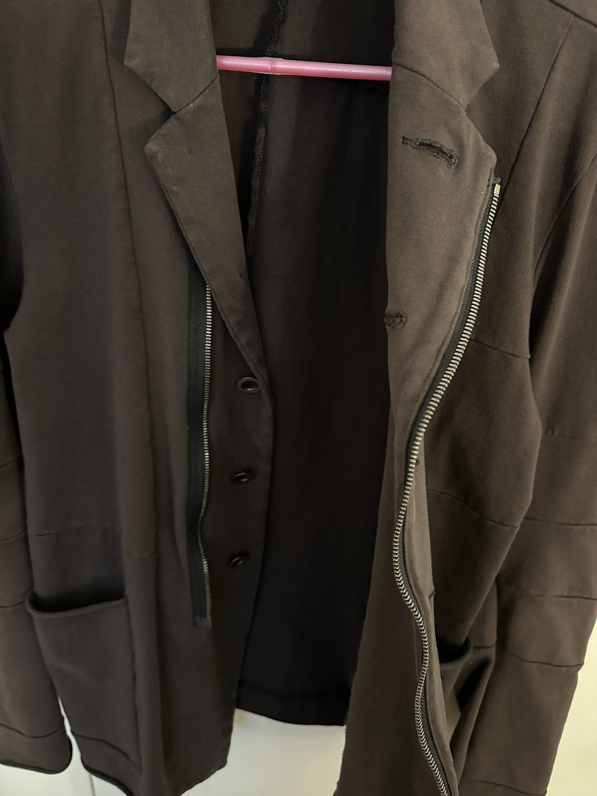 The Viridi-anne Avant Garde Brown Jersey Blazer / Jacket Size 2 Size US M / EU 48-50 / 2 - 4 Thumbnail