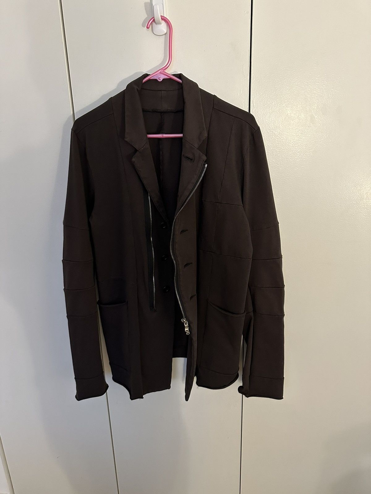 The Viridi-anne Avant Garde Brown Jersey Blazer / Jacket Size 2 Size US M / EU 48-50 / 2 - 2 Thumbnail