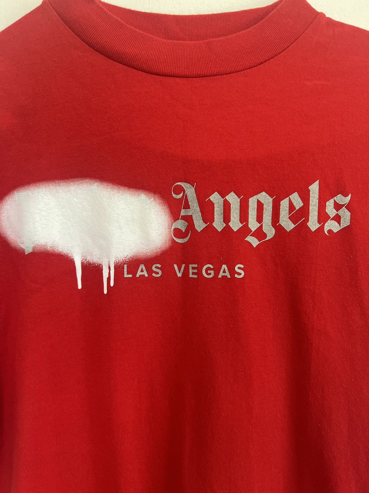 Palm Angels Palm angels Las Vegas Sprayed TEE Size US M / EU 48-50 / 2 - 5 Thumbnail