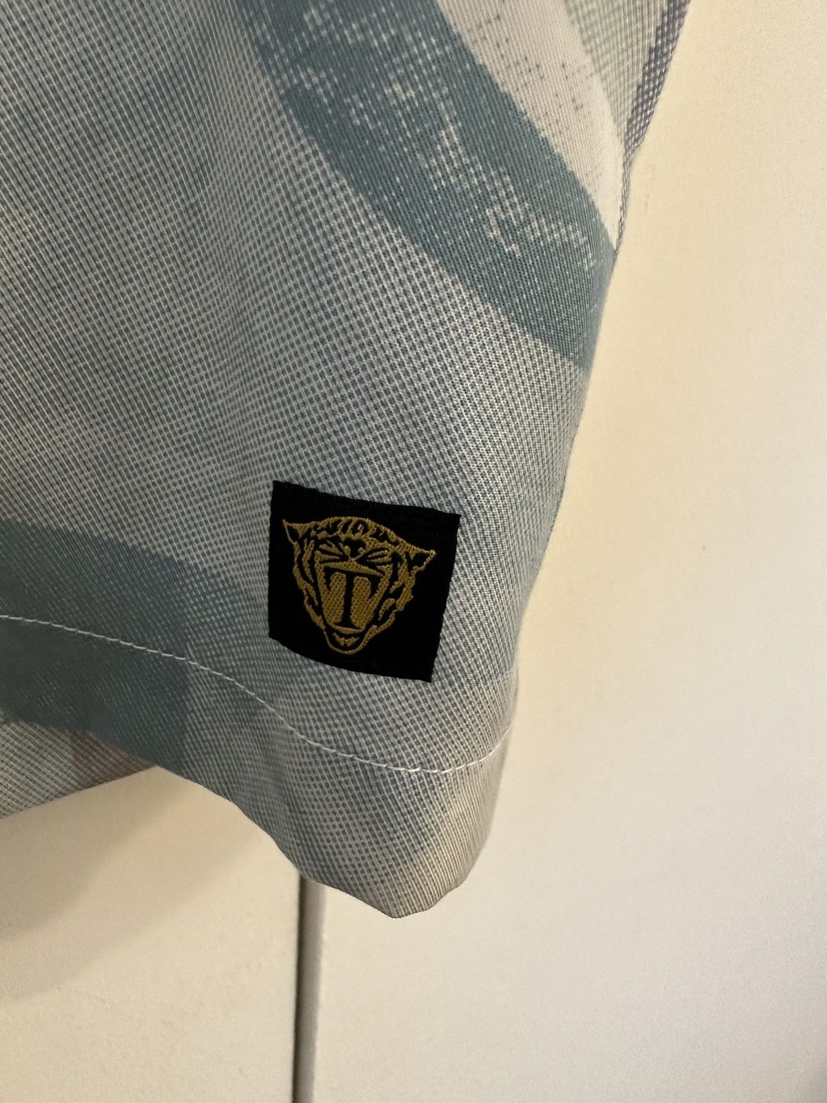 Tiger of Sweden Blue Pattern Camp Collar Button-Up Size US S / EU 44-46 / 1 - 4 Thumbnail