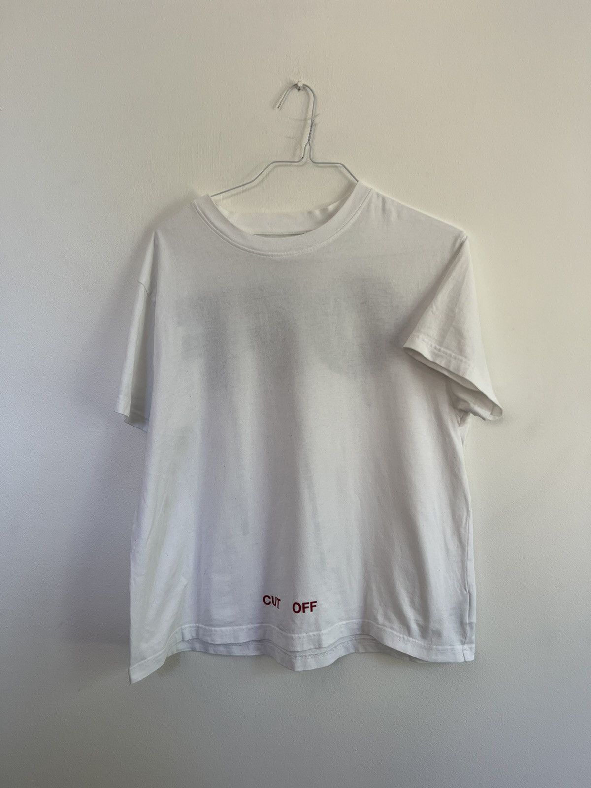 Off-White Off white cut off TEE Size US M / EU 48-50 / 2 - 2 Thumbnail