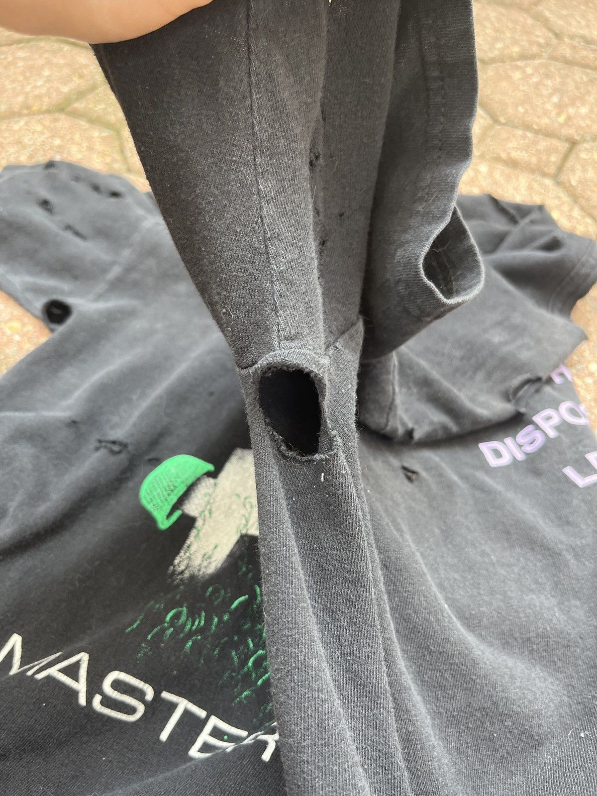 Japanese Brand × Vintage Vintage Metallica “Master Of Puppets” Distressed Welders tee Size US L / EU 52-54 / 3 - 12 Thumbnail