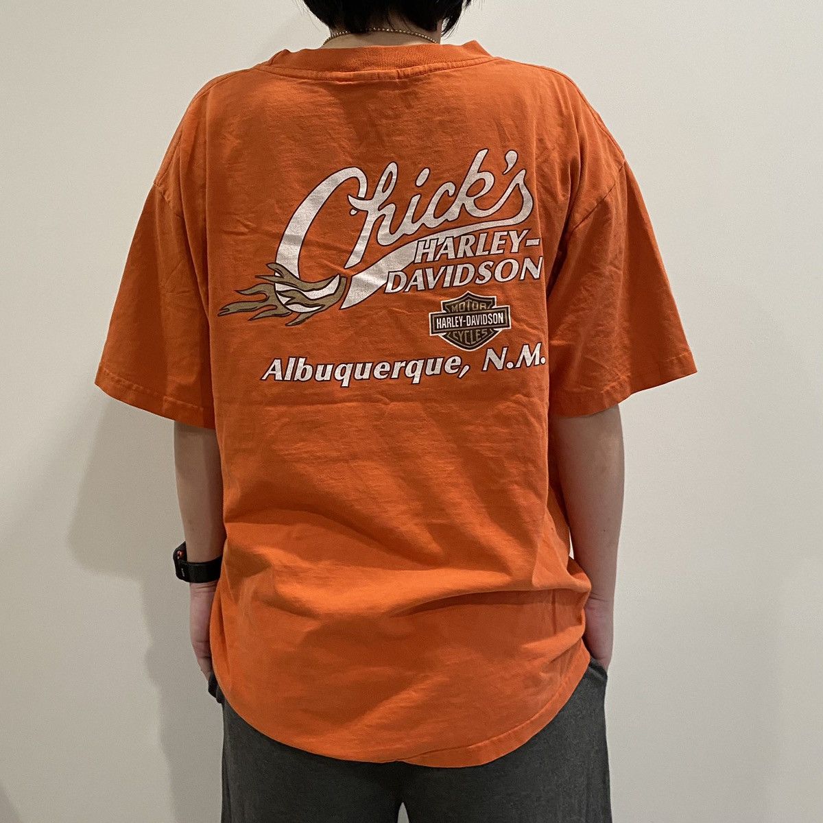 Harley Davidson Vintage 90s Harley-Davidson Thunderbird Tee – Albuquerque Size US XL / EU 56 / 4 - 3 Thumbnail