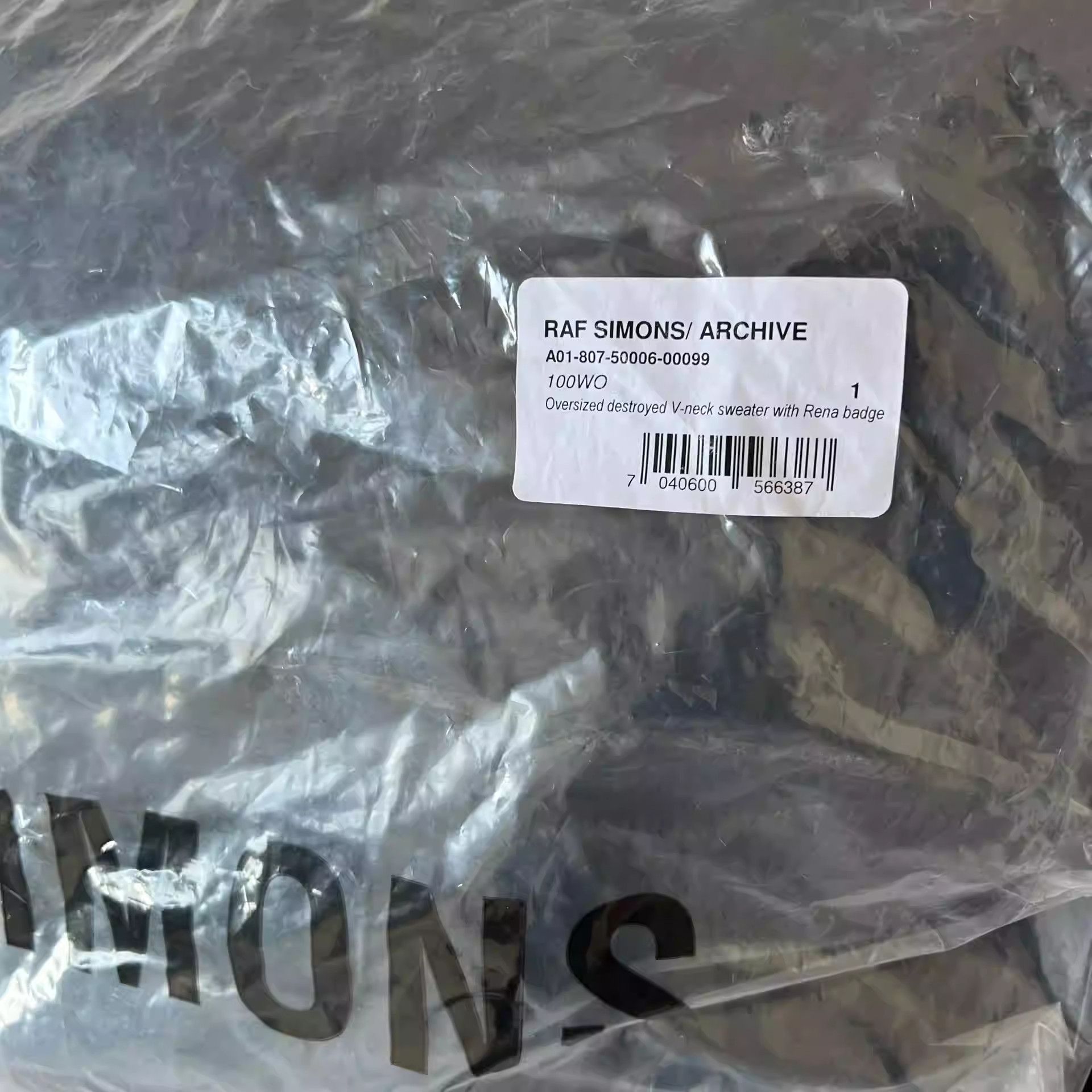 Raf Simons raf simons redux archive destroyed silhouette sweater Size US S / EU 44-46 / 1 - 3 Thumbnail