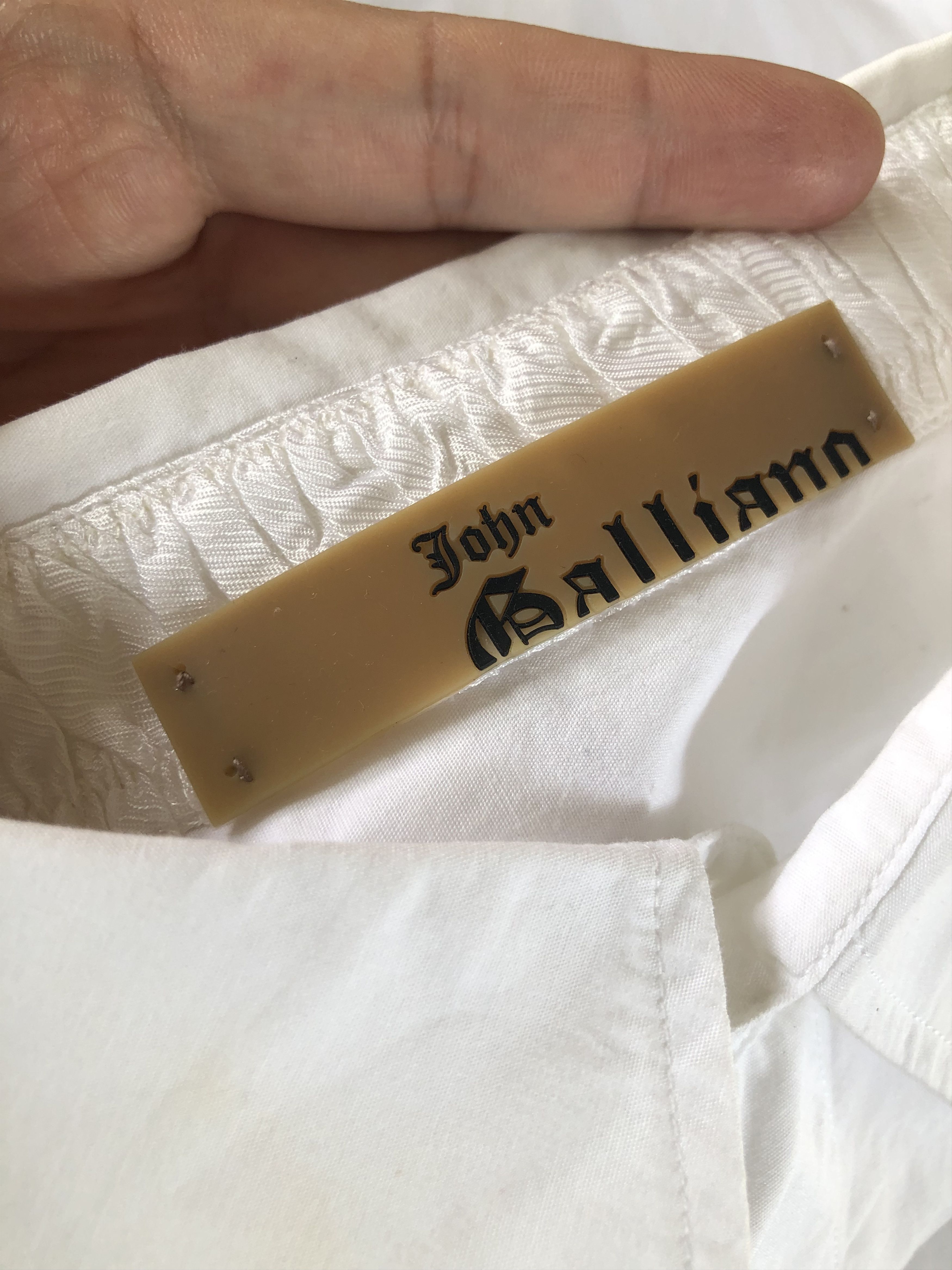 John Galliano RARE🔥“DO WHAT THOU WILT” SLIM FIT BUTTON UPS Size US M / EU 48-50 / 2 - 4 Thumbnail
