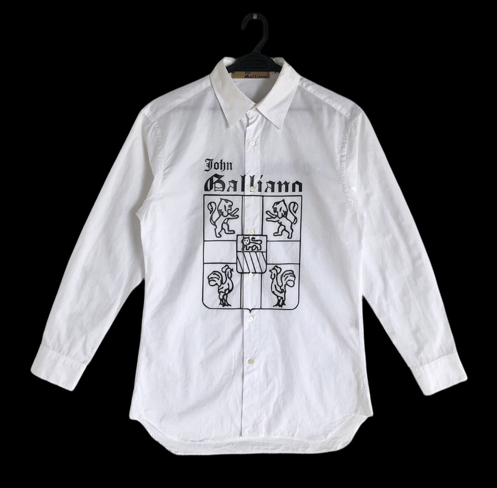 John Galliano RARE🔥“DO WHAT THOU WILT” SLIM FIT BUTTON UPS Size US M / EU 48-50 / 2 - 1 Thumbnail