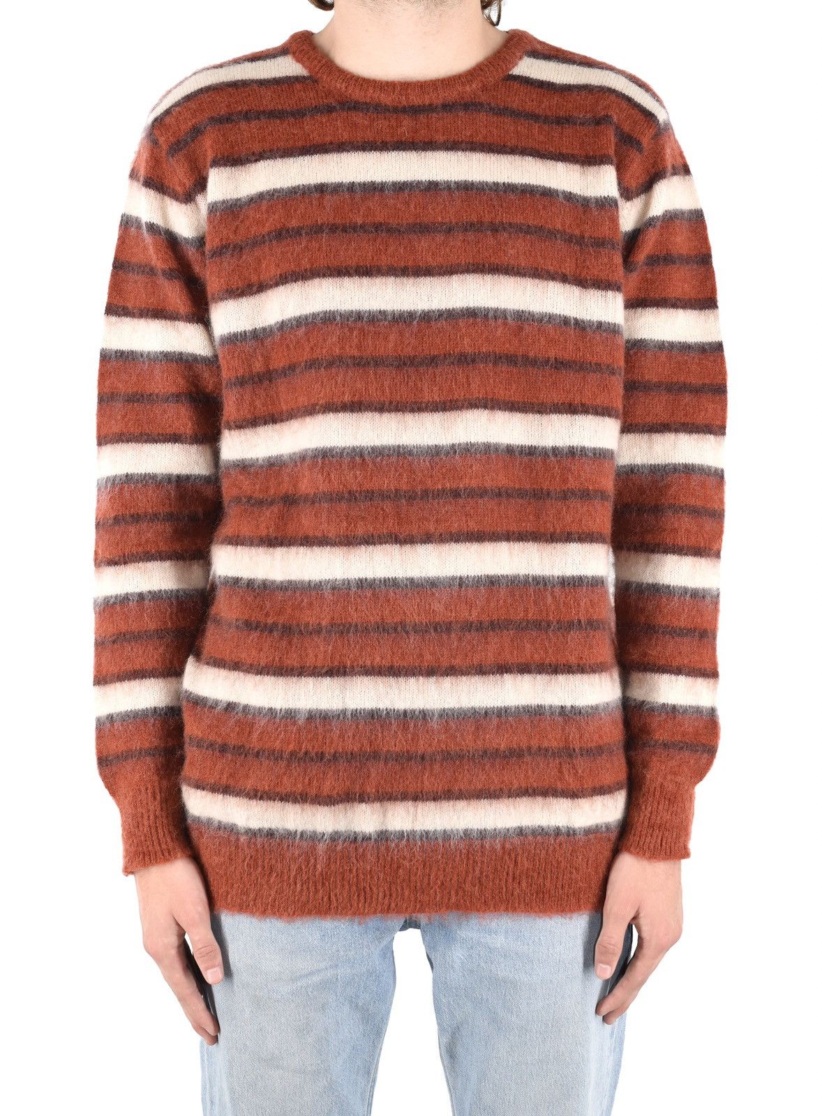 Vintage Striped Wool/Mohair Knit Sweater Chili Size US S / EU 44-46 / 1 - 1 Thumbnail