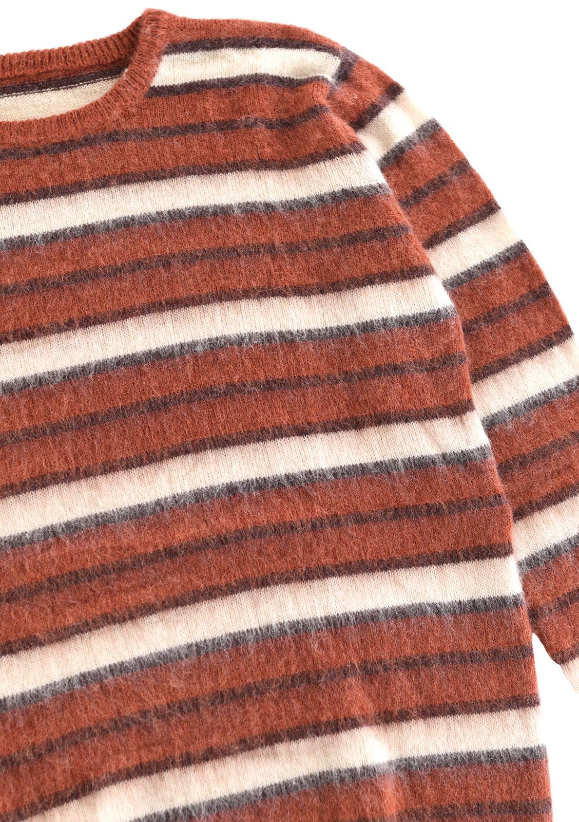 Vintage Striped Wool/Mohair Knit Sweater Chili Size US S / EU 44-46 / 1 - 5 Thumbnail