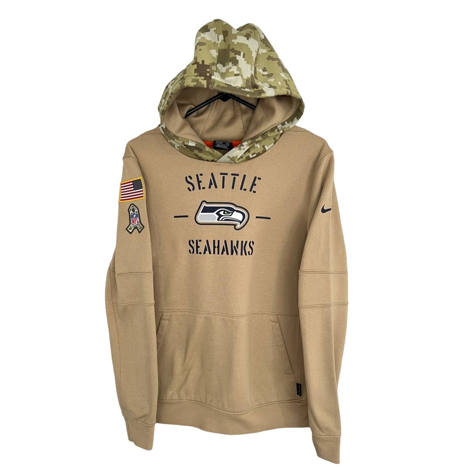 Nike Nike On Field Seahawks Salute To Service Hoodie YOUTH XL