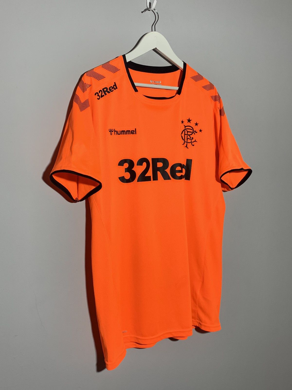 Hummel Rangers Hummel Y2k Streetwear Hype Football Shirt Size US XXL / EU 58 / 5 - 2 Thumbnail