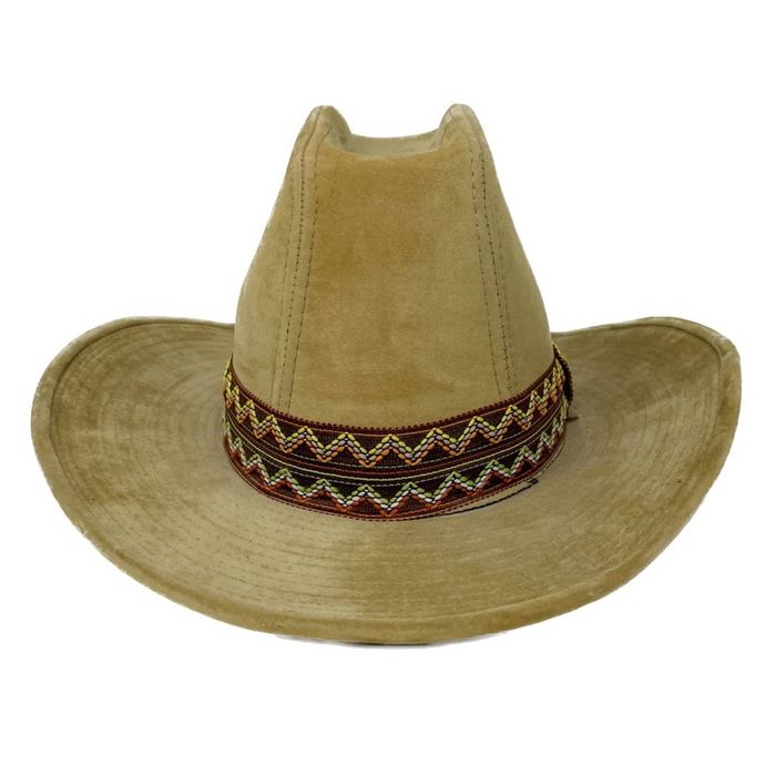 Vintage The Duke Collection Tan Western Cowboy Hat L Large 7 - 7 1