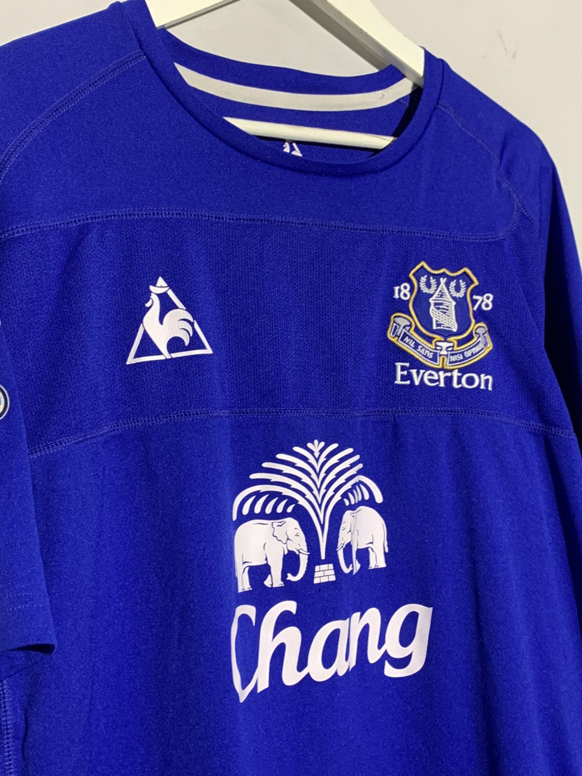 Le Coq Sportif Everton Le Coq Sportif 2010/11 Y2k Streetwear Football Shirt Size US XXL / EU 58 / 5 - 3 Thumbnail