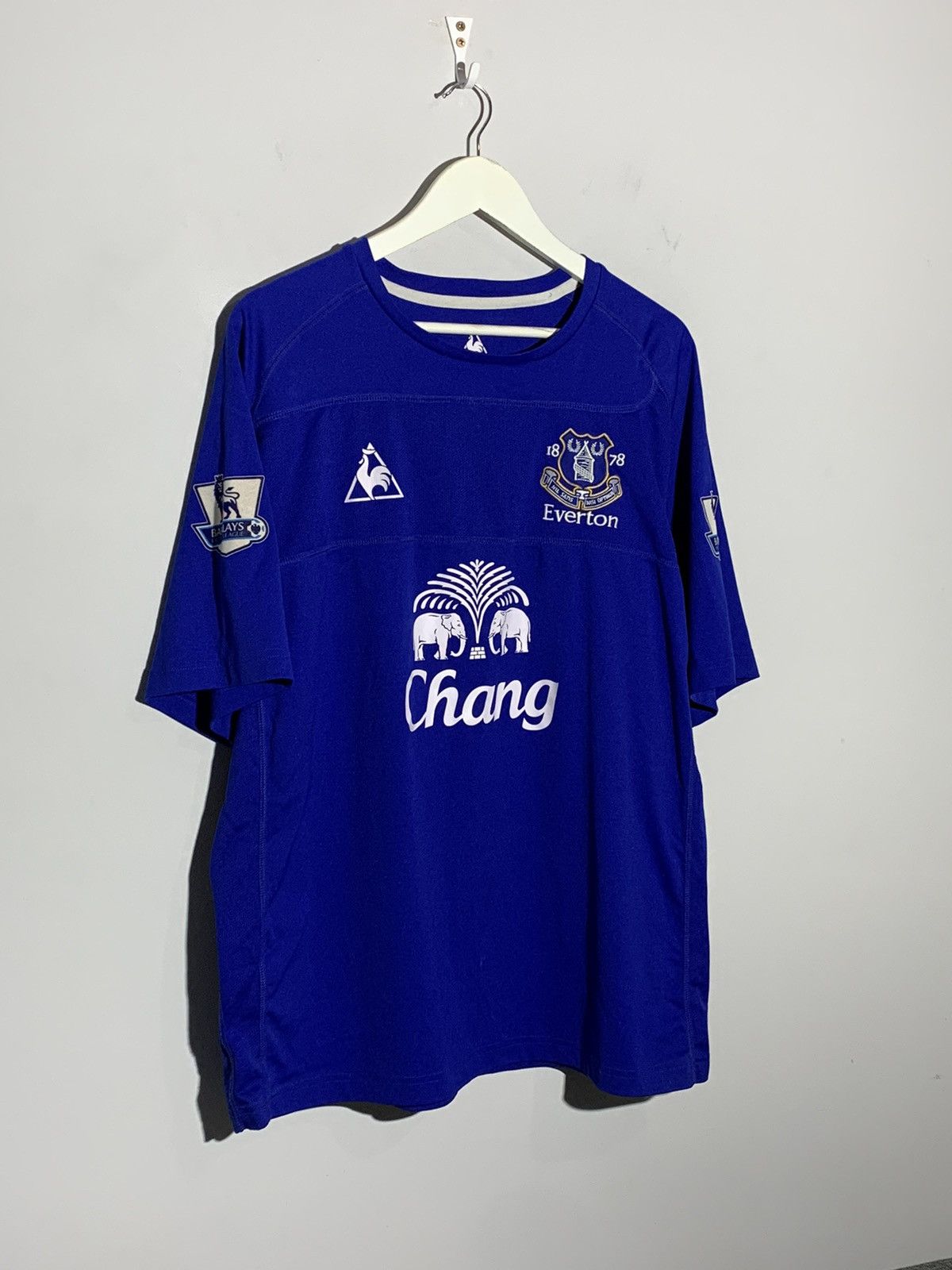 Le Coq Sportif Everton Le Coq Sportif 2010/11 Y2k Streetwear Football Shirt Size US XXL / EU 58 / 5 - 2 Thumbnail