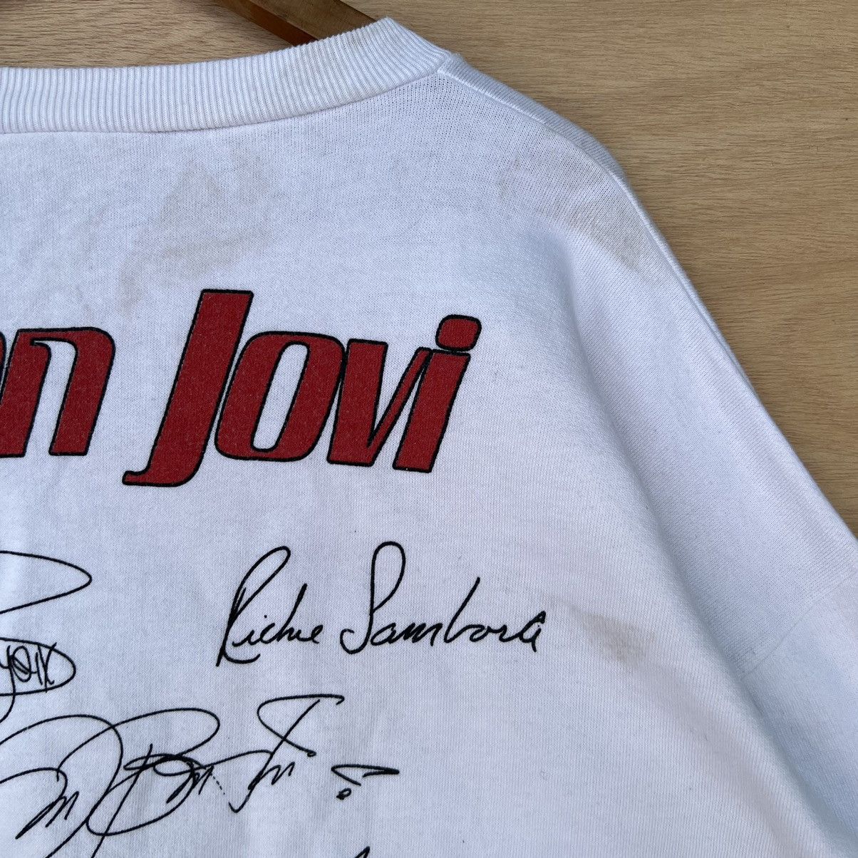 Band Tees × Bon Jovi × Vintage VINTAGE SWEATSHIRT BON JOVI MONSTERS OF ROCK 1987 Size US XL / EU 56 / 4 - 7 Thumbnail