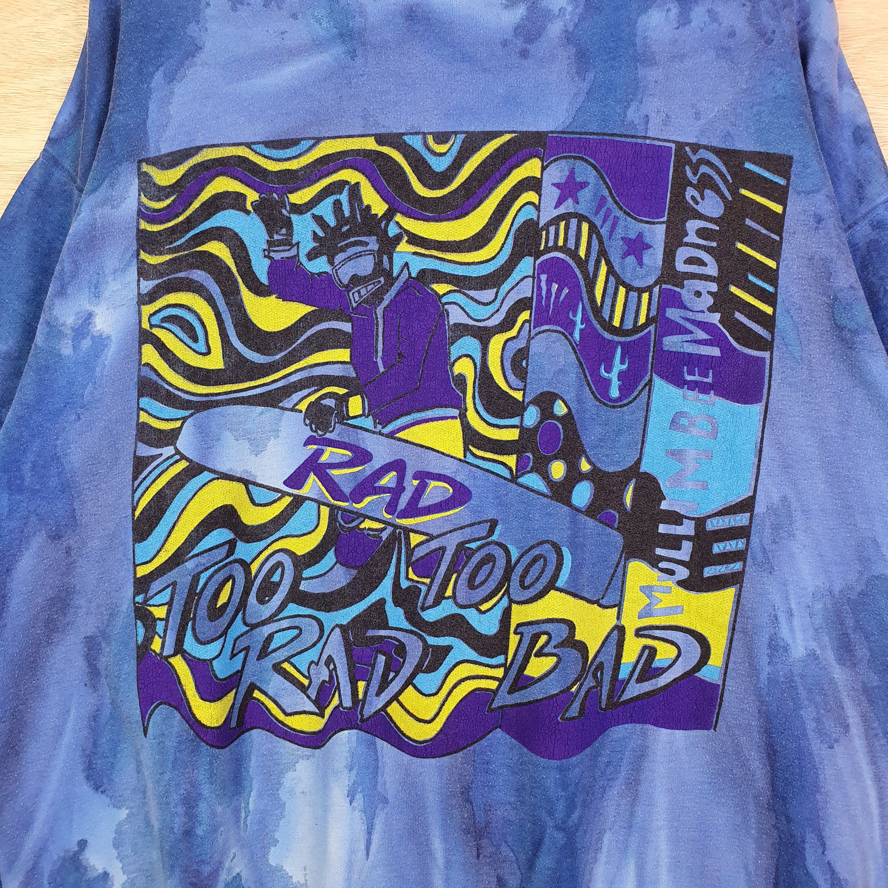 Vintage VINTAGE 80's RADICAL MULIMBEE MADNESS TYE DYE Size US XL / EU 56 / 4 - 3 Thumbnail