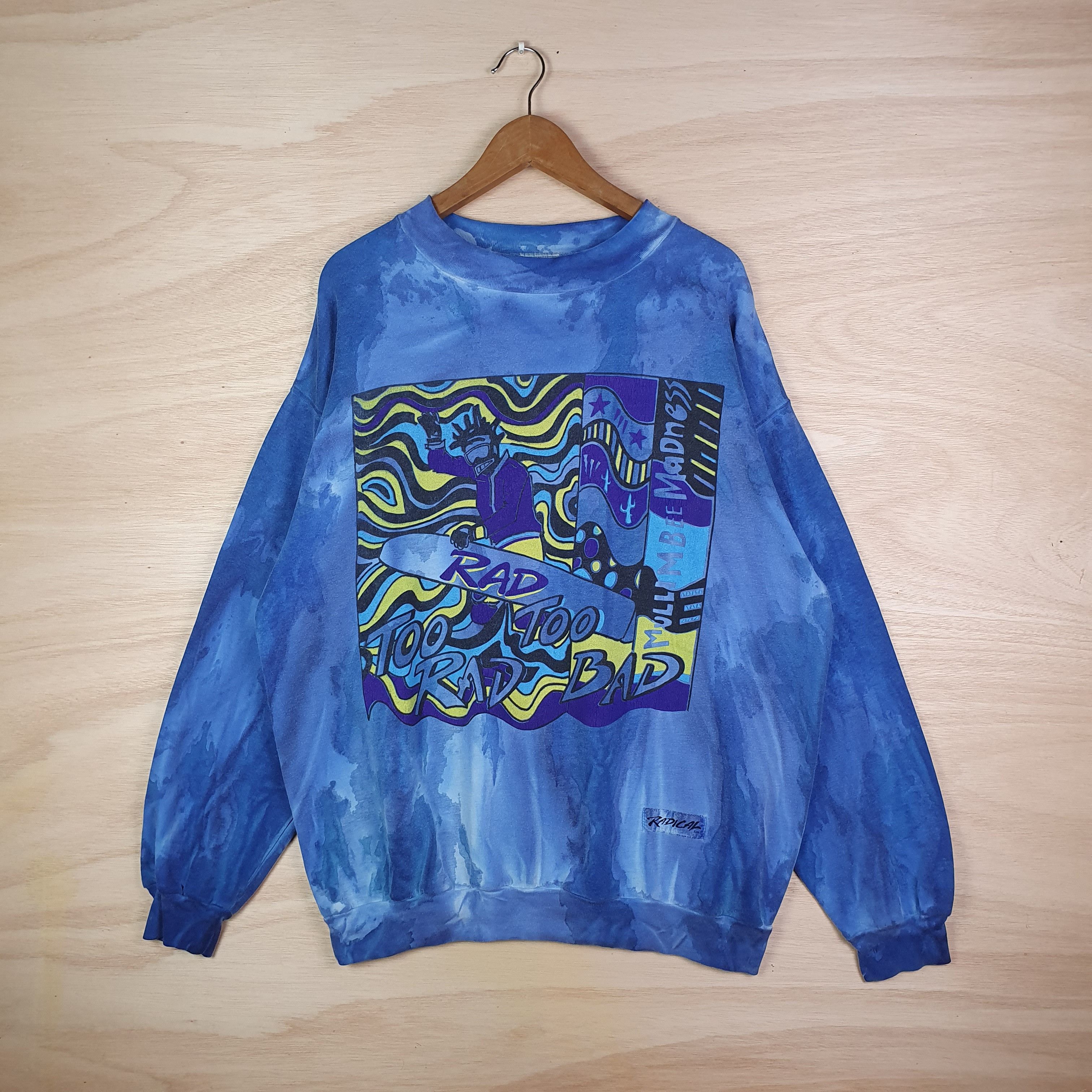 Vintage VINTAGE 80's RADICAL MULIMBEE MADNESS TYE DYE Size US XL / EU 56 / 4 - 1 Thumbnail