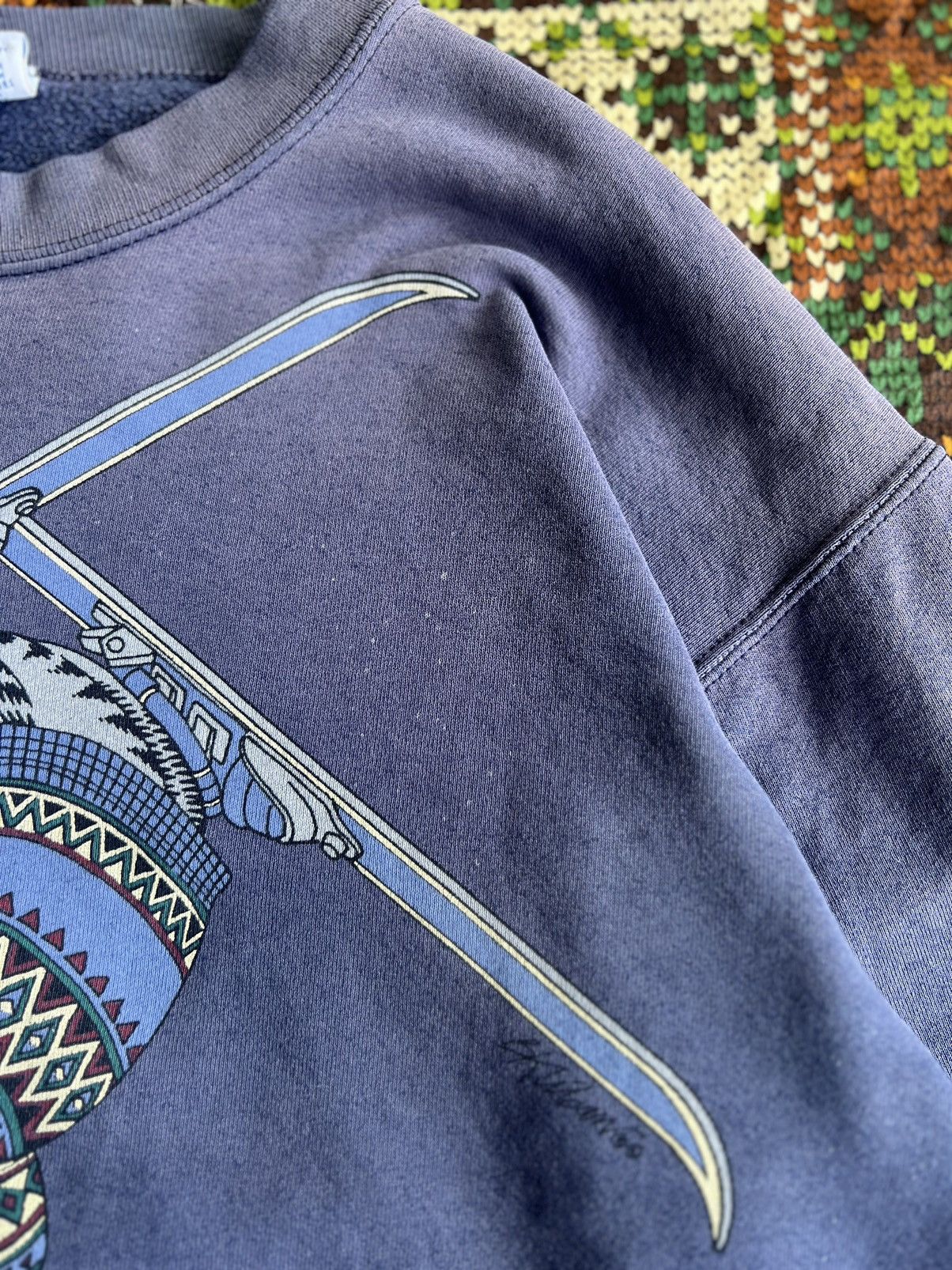 Vintage Vintage 90’s Crazy Shirts Hawaii Cat Ski Crewneck Size S / US 4 / IT 40 - 4 Thumbnail