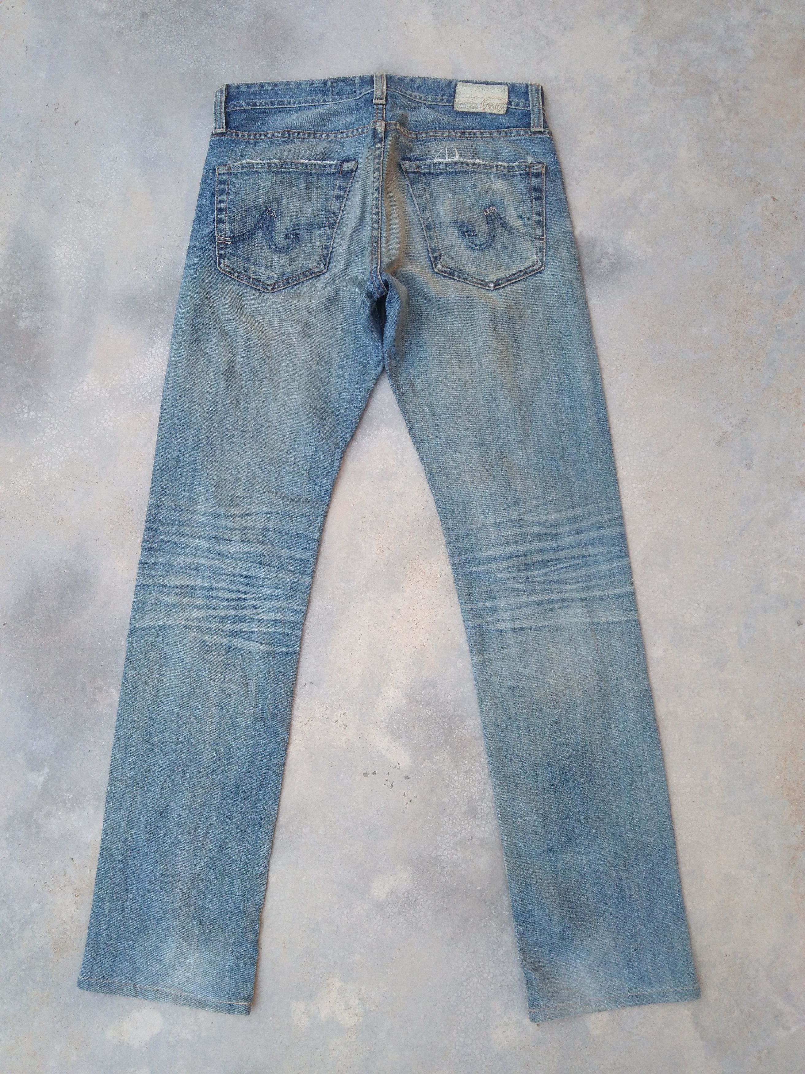 Jean × Vintage Vintage AG Adriano Goldschmied Made In USA Distressed Jeans Size US 29 - 2 Thumbnail