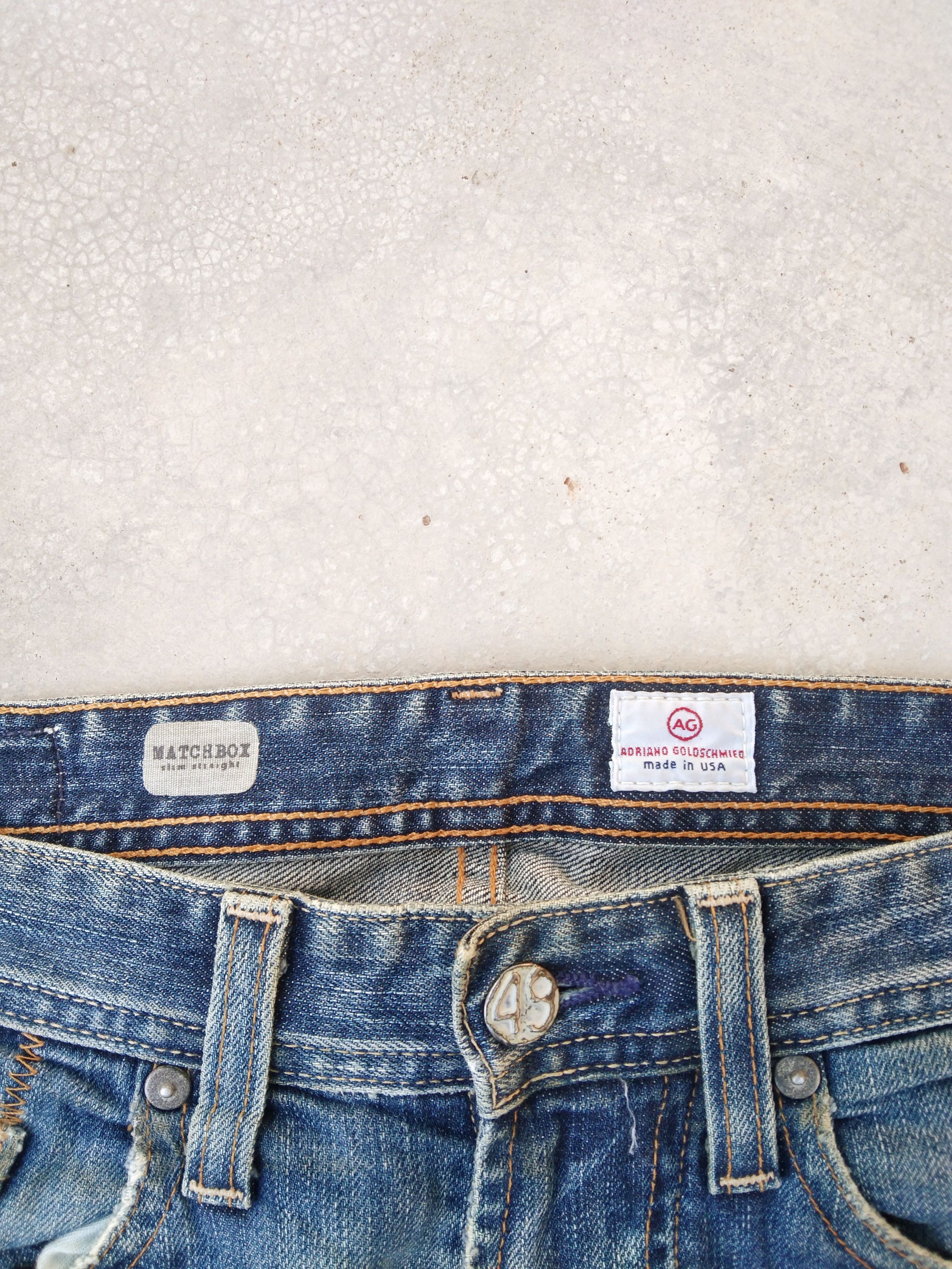 Jean × Vintage Vintage AG Adriano Goldschmied Made In USA Distressed Jeans Size US 29 - 5 Thumbnail
