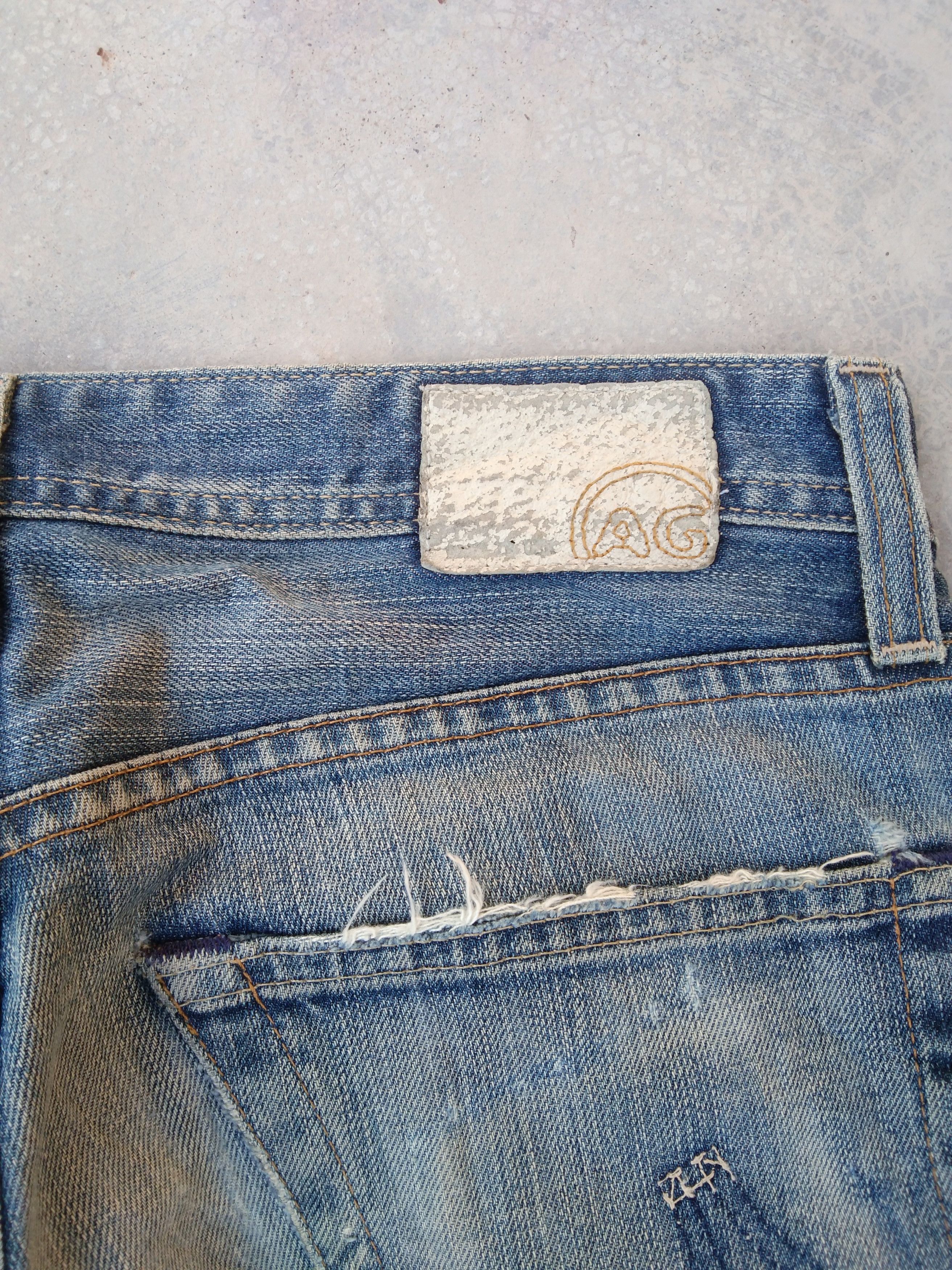 Jean × Vintage Vintage AG Adriano Goldschmied Made In USA Distressed Jeans Size US 29 - 3 Thumbnail