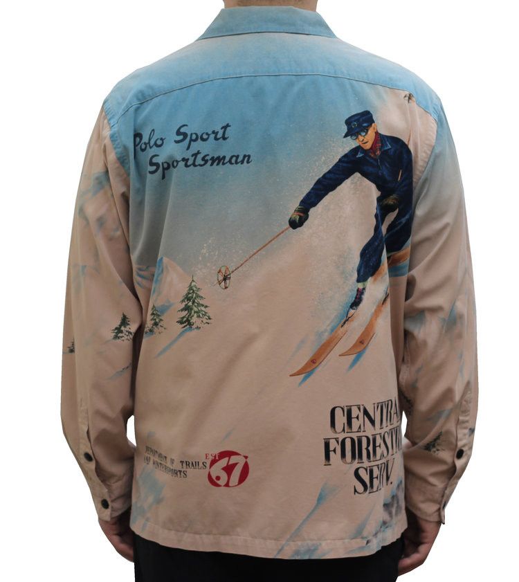 Polo Ralph Lauren Vintage Polo Ralph Lauren Sportsman Ski Button Up Size US XL / EU 56 / 4 - 2 Thumbnail