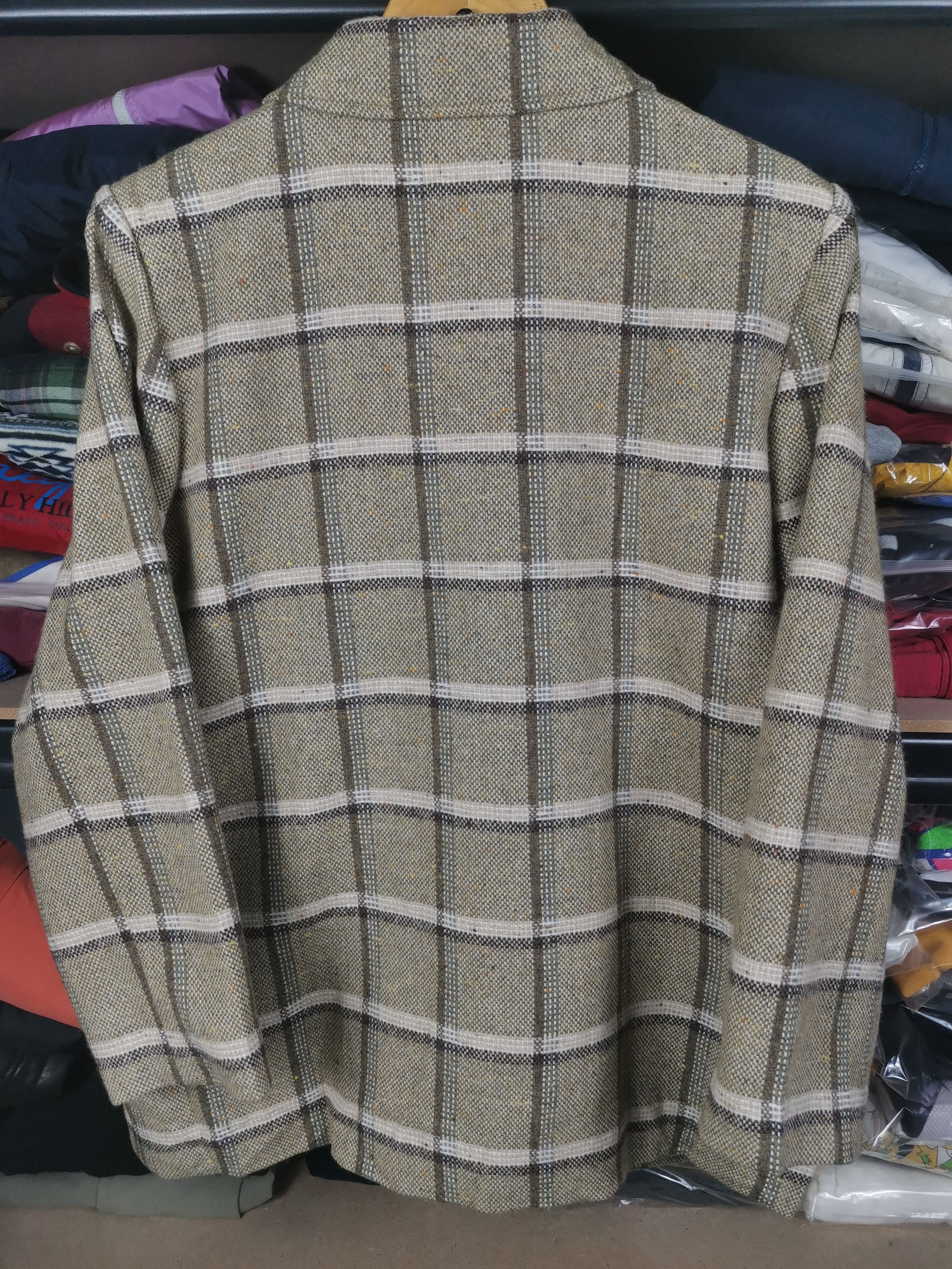 Japanese Brand Vintage Japanese Brand Forest Chekered Wool Chore Jacket Size US L / EU 52-54 / 3 - 2 Thumbnail