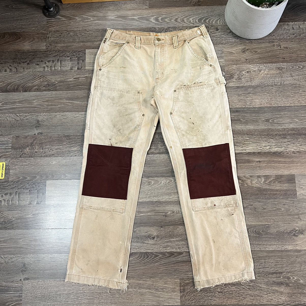 Vintage Vintage Carhartt Double Knee Workwear Pants Custom | Grailed