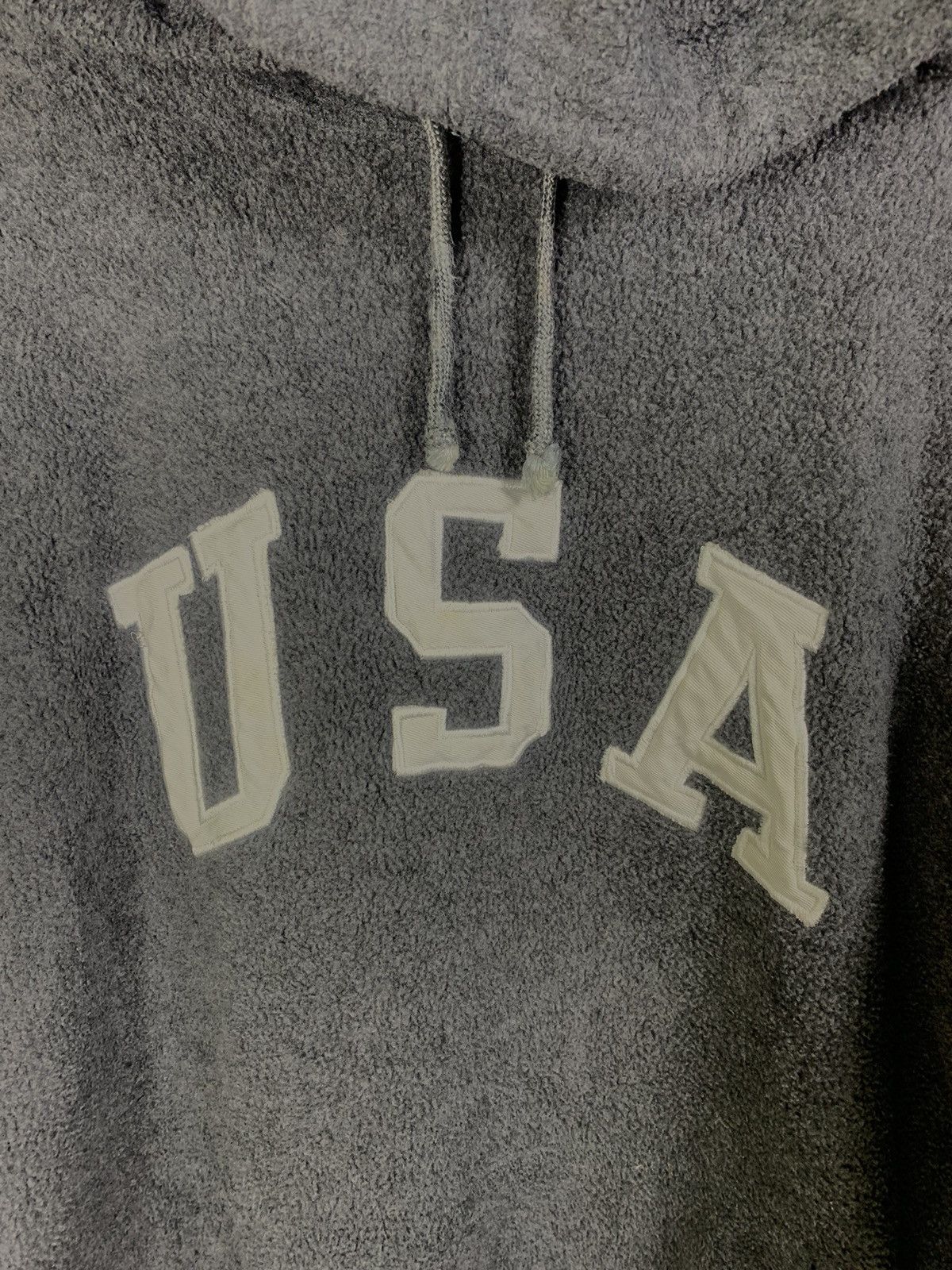 Polo Ralph Lauren Vintage 90s Polo Sport USA Sherpa Pullover Hoodie Size US L / EU 52-54 / 3 - 3 Thumbnail