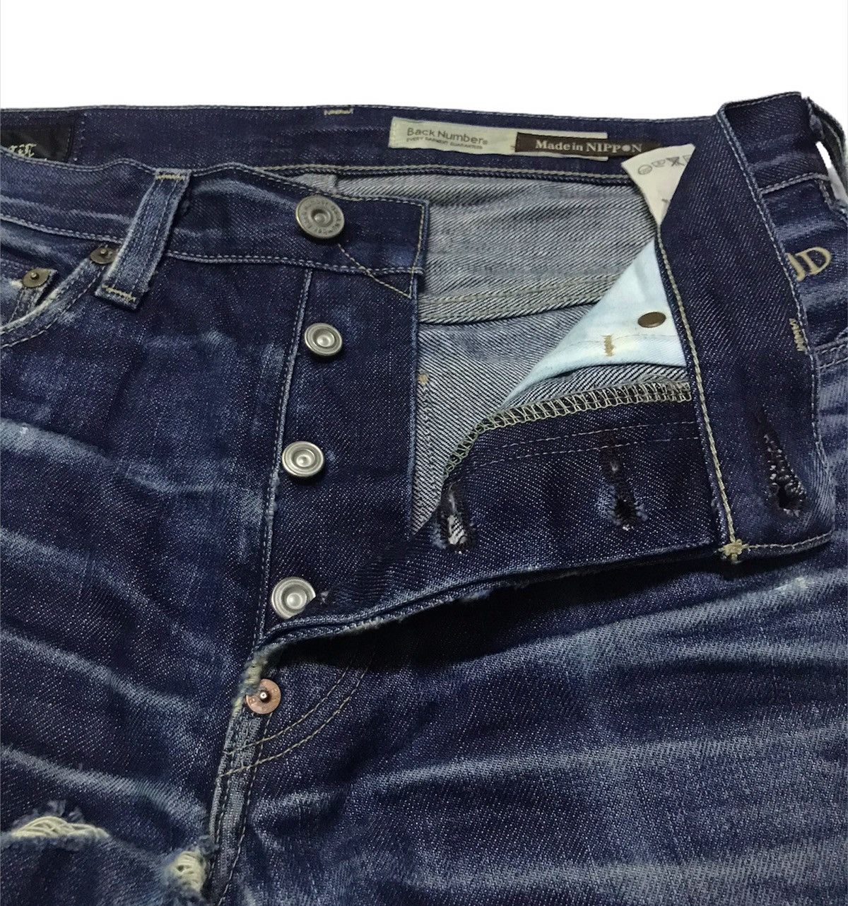 Hysteric Glamour Back number selvedge denim jeans Size US 30 / EU 46 - 8 Thumbnail