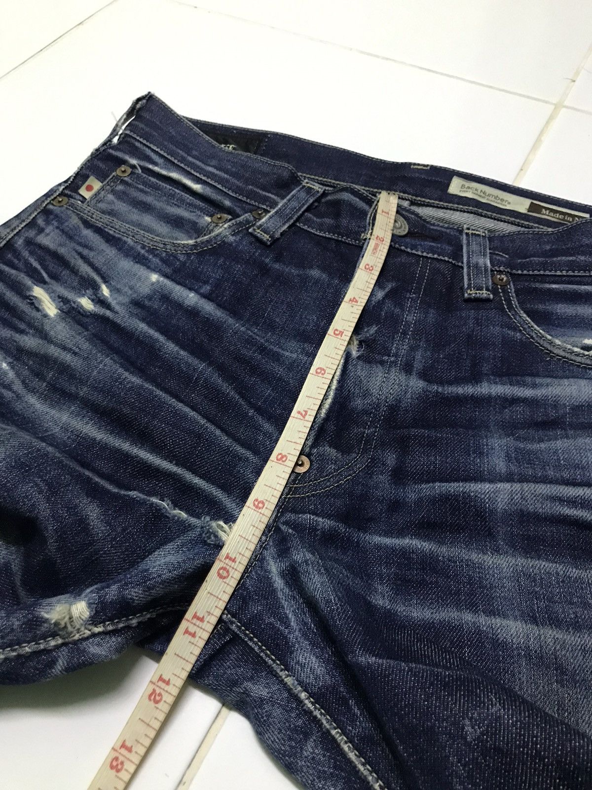 Hysteric Glamour Back number selvedge denim jeans Size US 30 / EU 46 - 17 Thumbnail