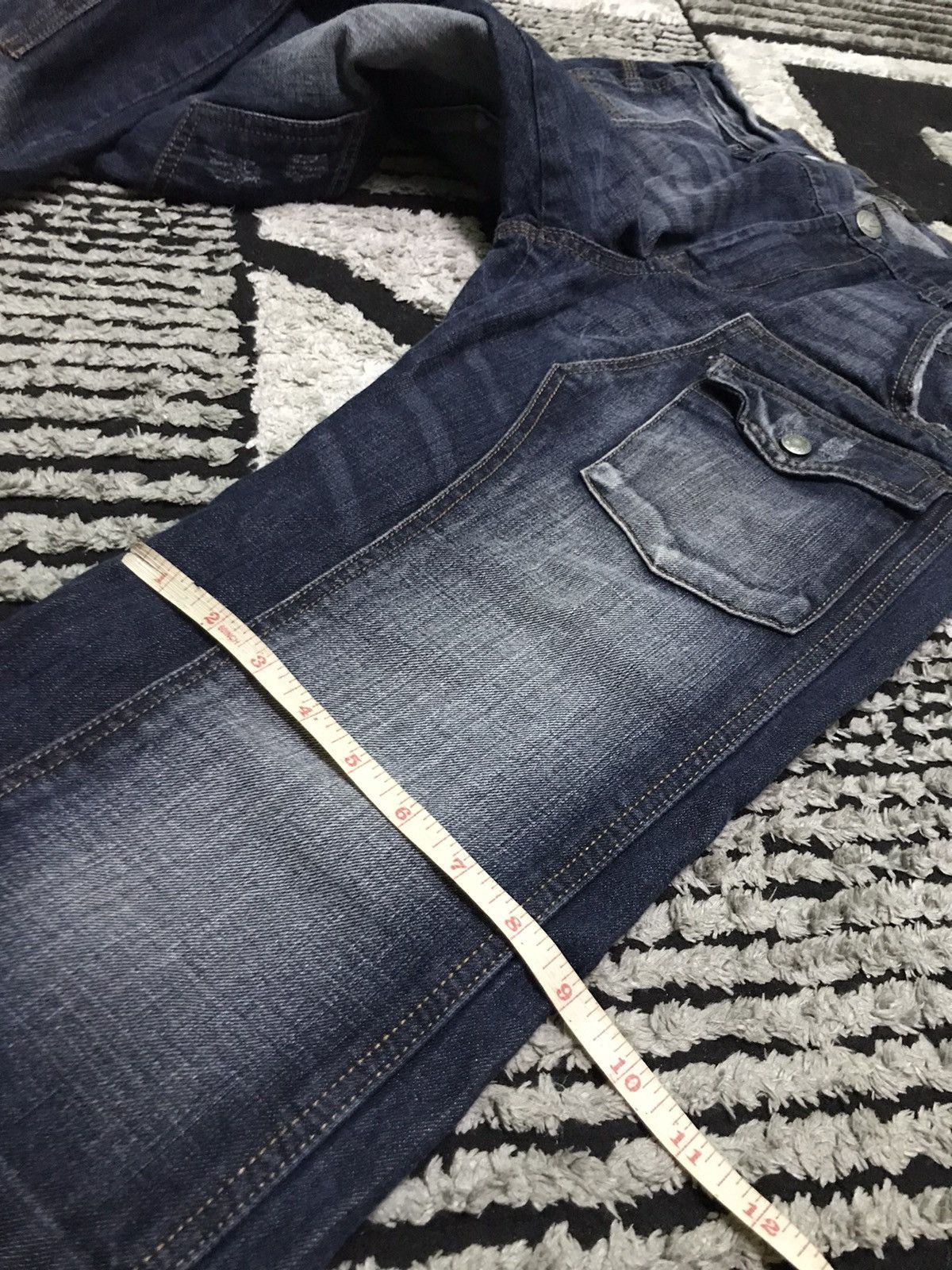 Hysteric Glamour 30x32 Black Back number double knee distressed jeans rare Size US 30 / EU 46 - 10 Thumbnail