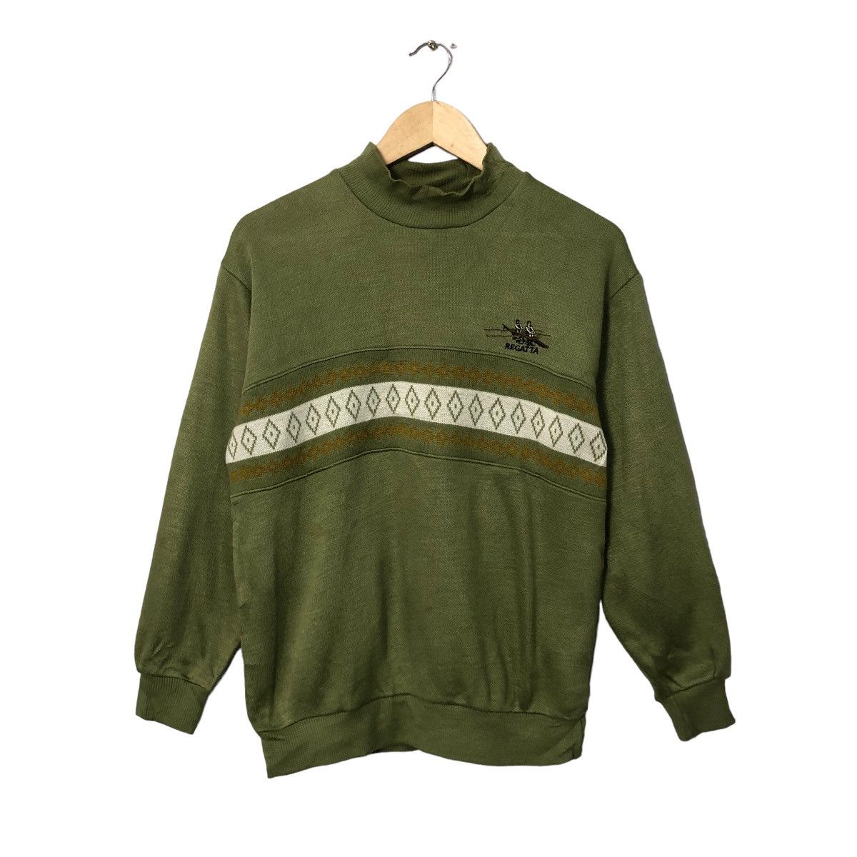 Aran Isles Knitwear Vintage Regatta Embroidery Logo Crewneck Knitwear Sweatshirt Size US M / EU 48-50 / 2 - 1 Thumbnail