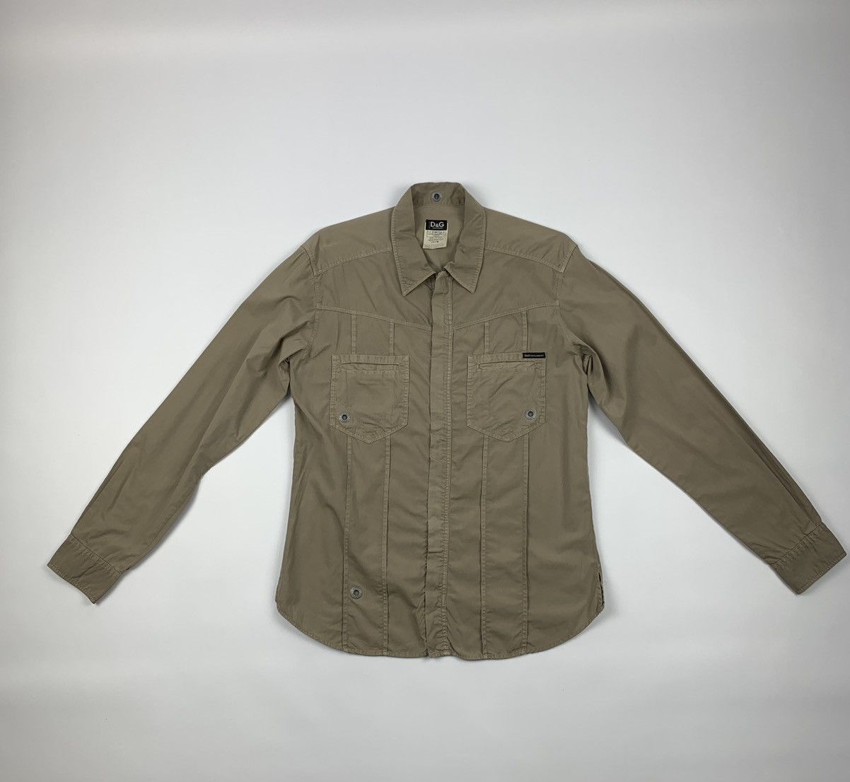 Dolce & Gabbana × Vintage Dolce Gabbana Zip Shirt Vintage Rare Size US L / EU 52-54 / 3 - 1 Thumbnail