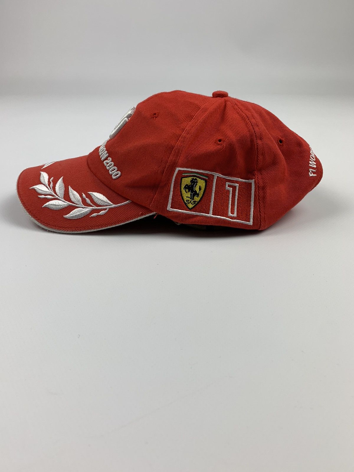 Ferrari × Vintage Ferrari 2000 F1 World Champion Hat Michael Schumacher Size ONE SIZE - 6 Thumbnail