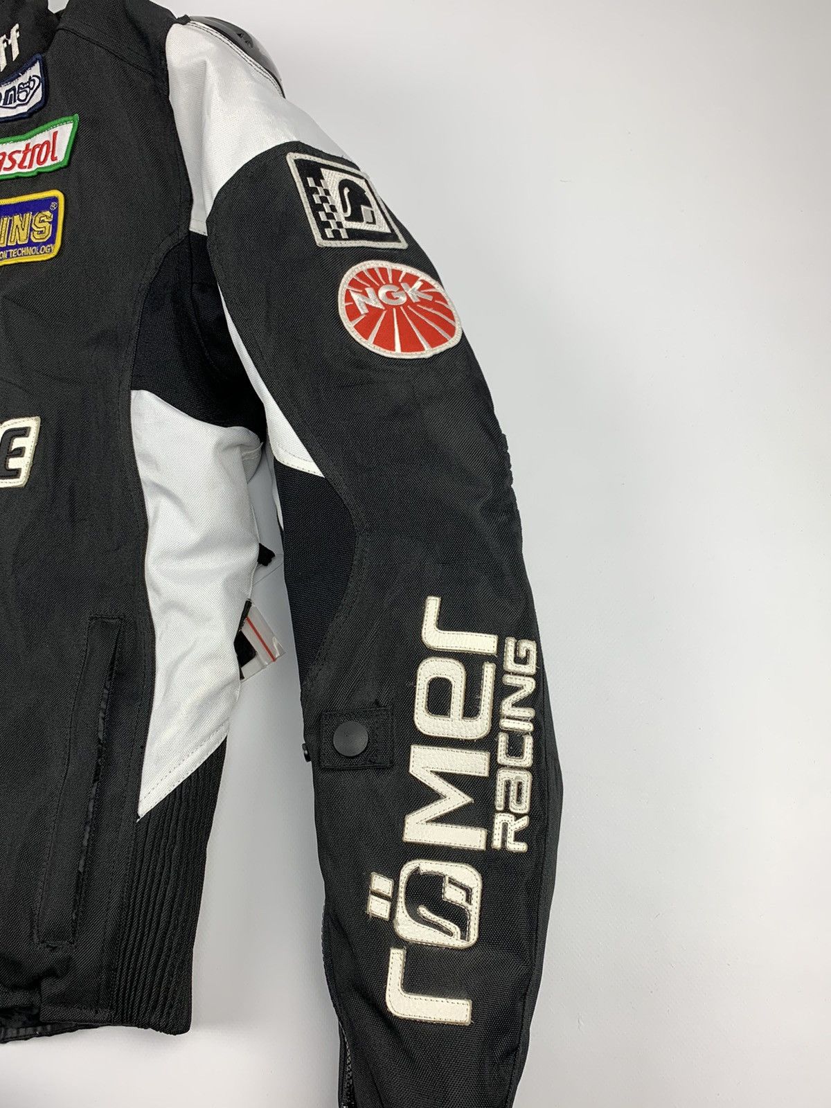 Designer × Vintage Roleff Moto Jacket Bridgestone Romer Akrapovic Wind Tex Size US XXL / EU 58 / 5 - 6 Thumbnail