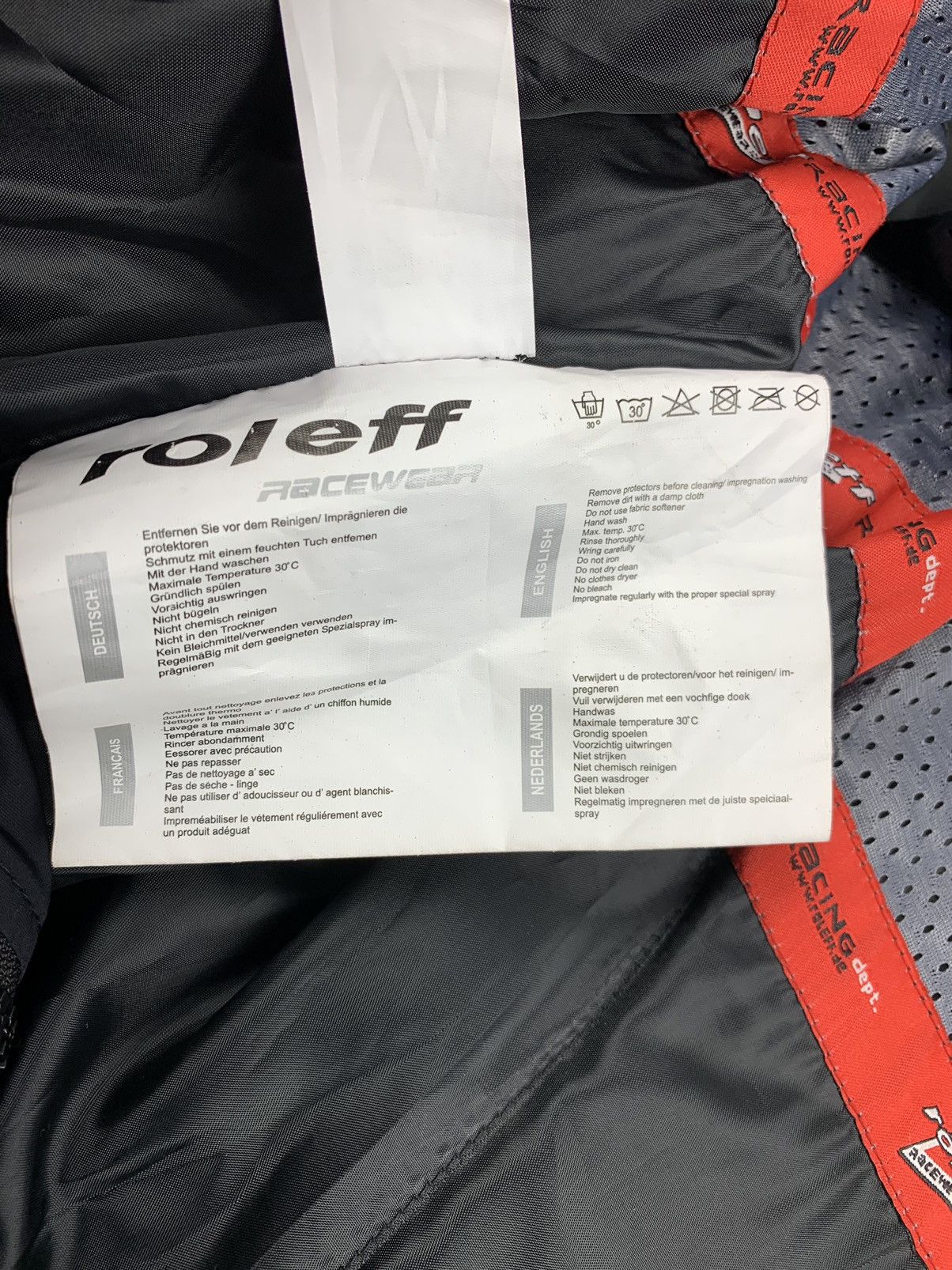 Designer × Vintage Roleff Moto Jacket Bridgestone Romer Akrapovic Wind Tex Size US XXL / EU 58 / 5 - 17 Thumbnail