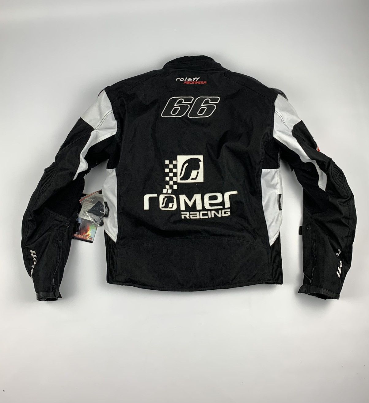 Designer × Vintage Roleff Moto Jacket Bridgestone Romer Akrapovic Wind Tex Size US XXL / EU 58 / 5 - 4 Thumbnail
