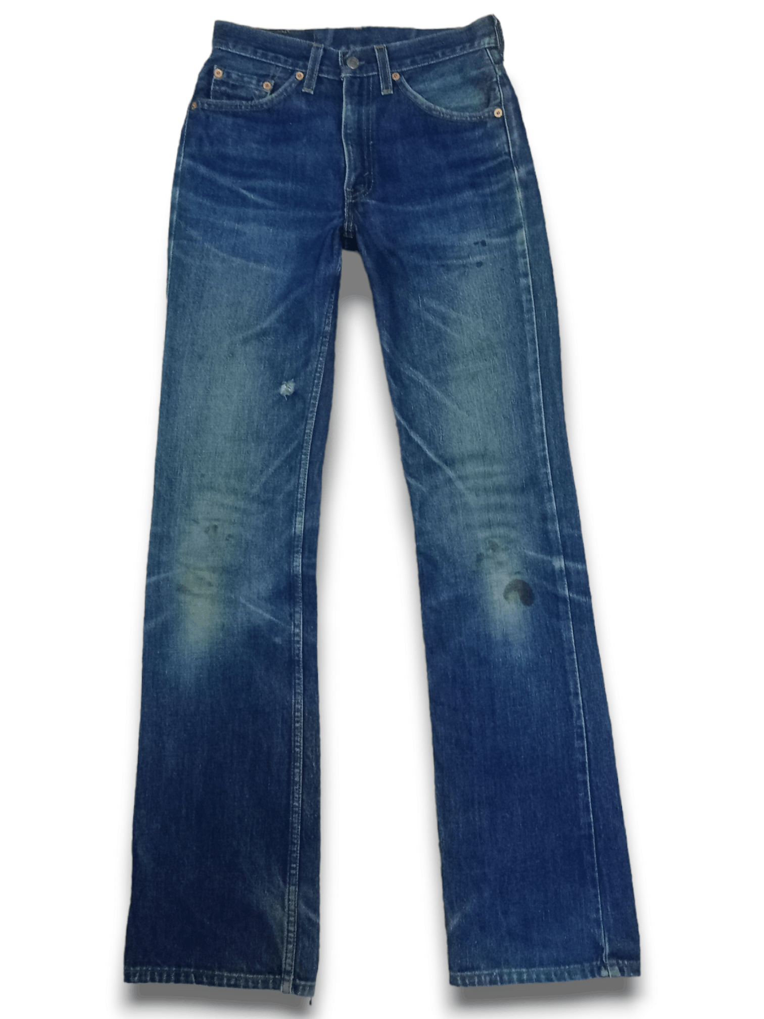 image of Distressed Denim x Levis Vintage 90's Levis 517 Blue Wash Distressed Flare Jeans, Men's (Size 26)