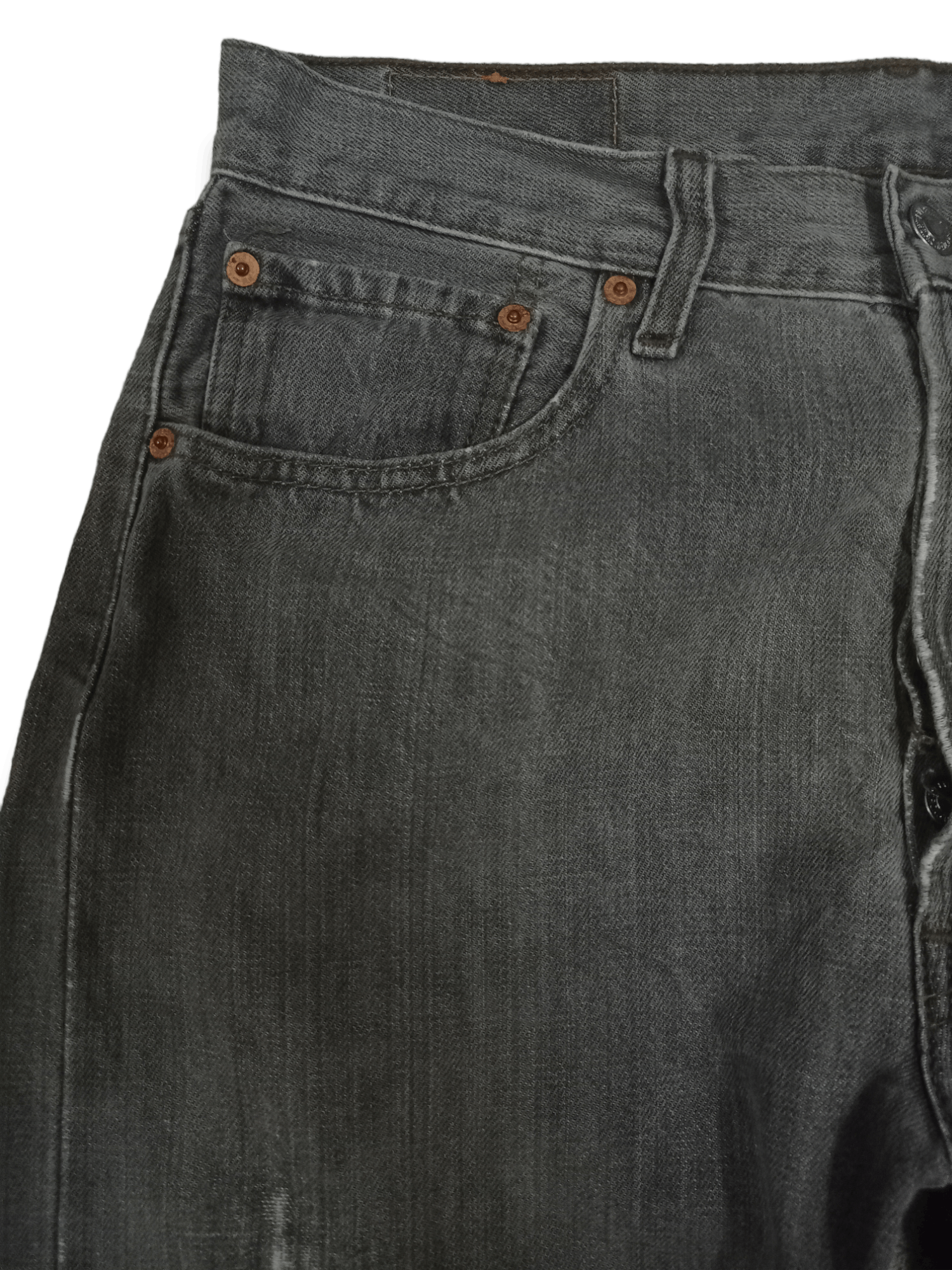 Levi's × Levi's Vintage Clothing Vintage 90s Levis 501 Button Fly Distressed Loose Jeans Size US 31 - 4 Thumbnail