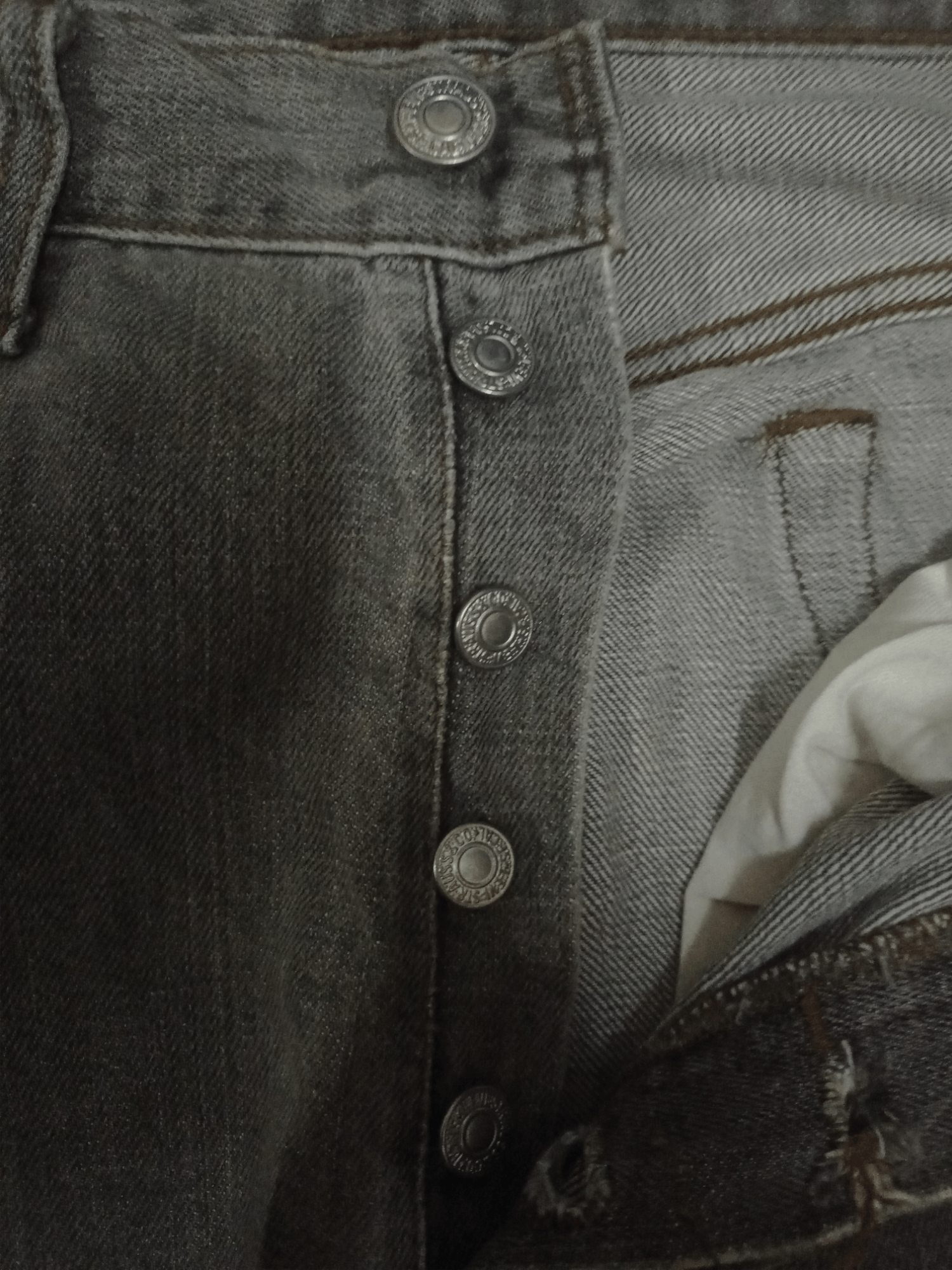 Levi's × Levi's Vintage Clothing Vintage 90s Levis 501 Button Fly Distressed Loose Jeans Size US 31 - 3 Thumbnail