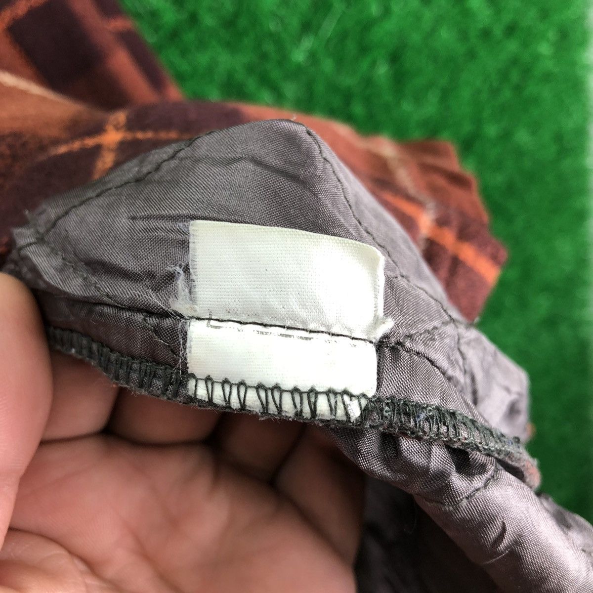 Japanese Brand Vintage 80's Wool Flannel Checker Quilted Lining by Jusfos Size US XXL / EU 58 / 5 - 18 Thumbnail